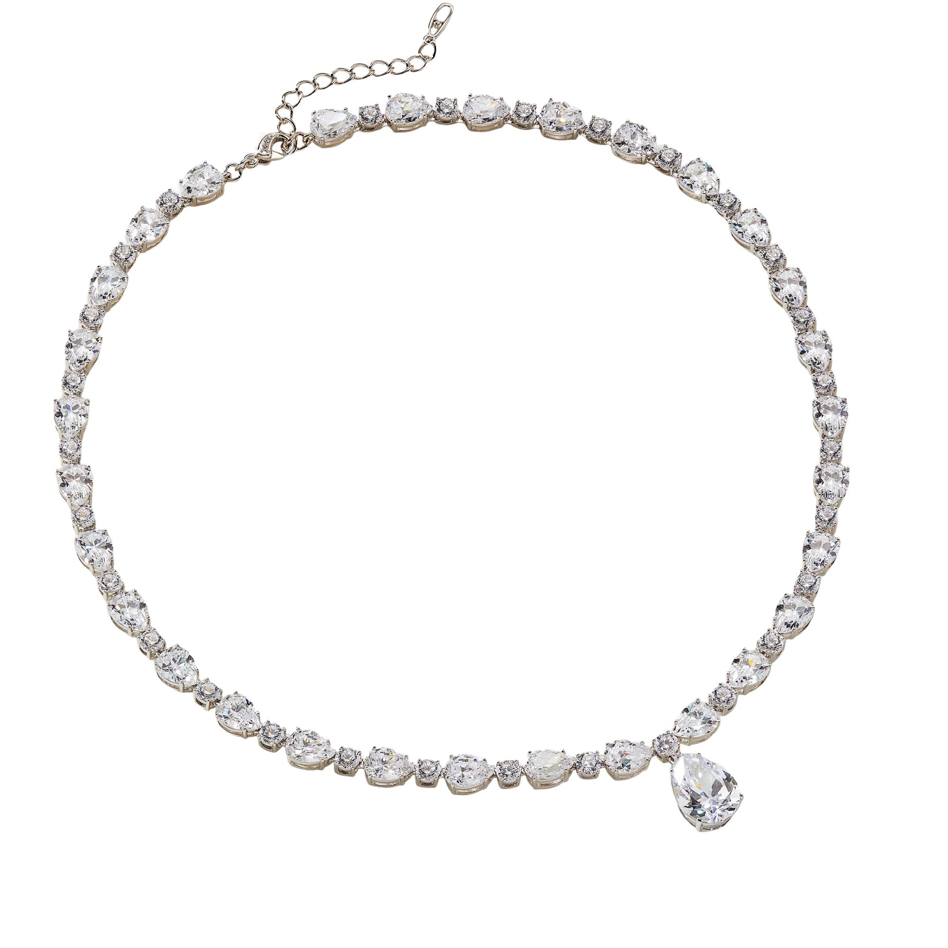 Églantine White Teardrop Necklace