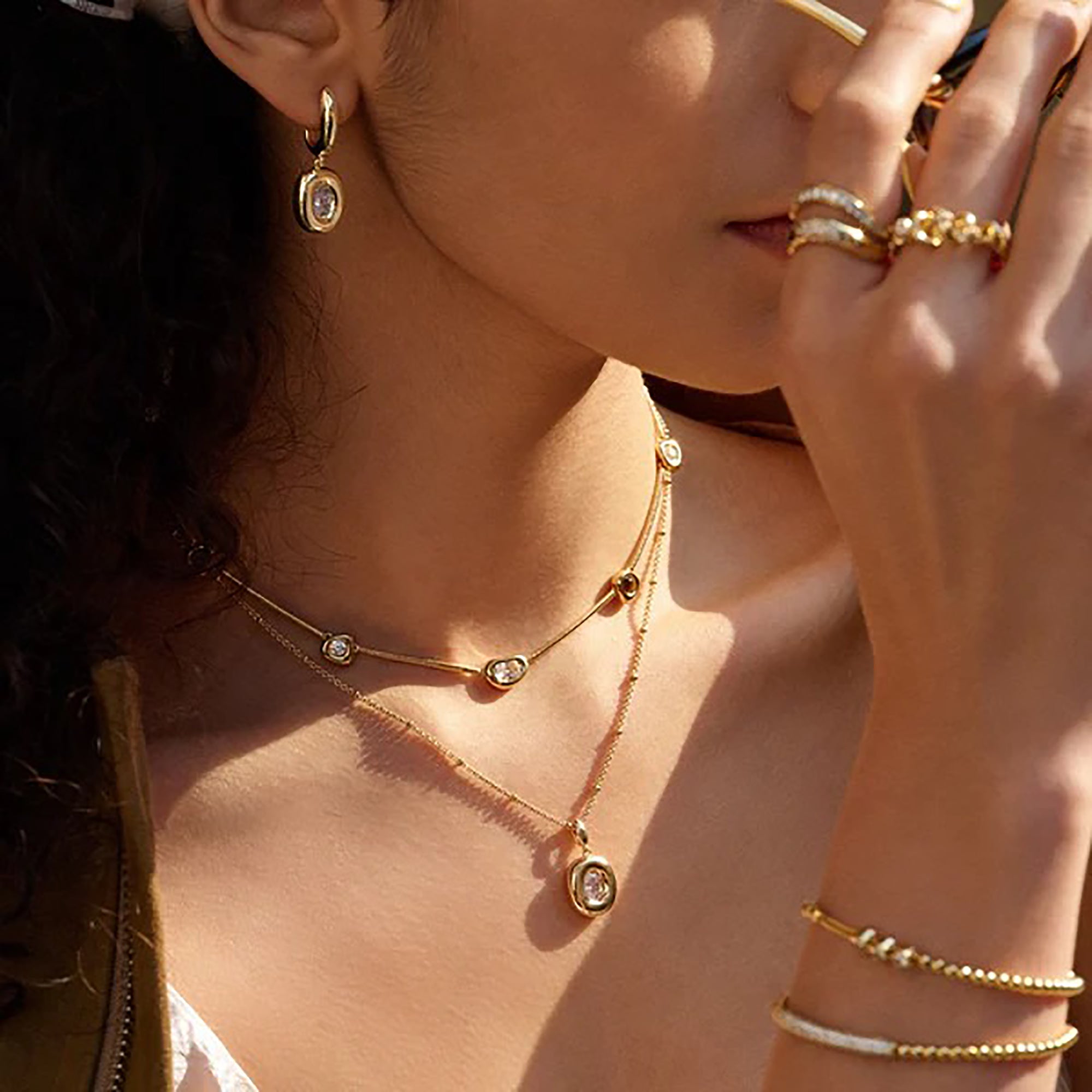 Eliane Multicilor Irregular Necklace