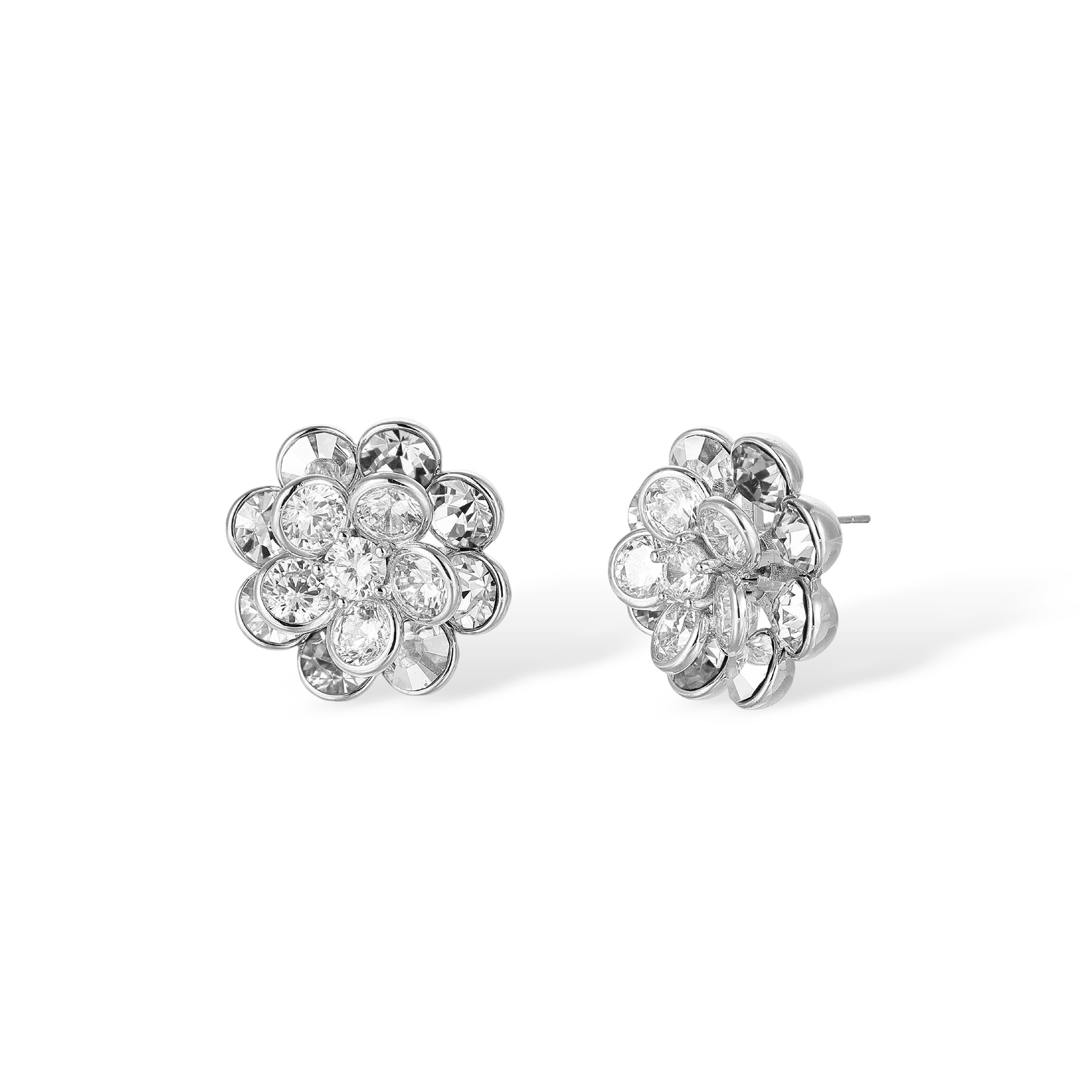 Élixane Spinning Floral Stud Earrings