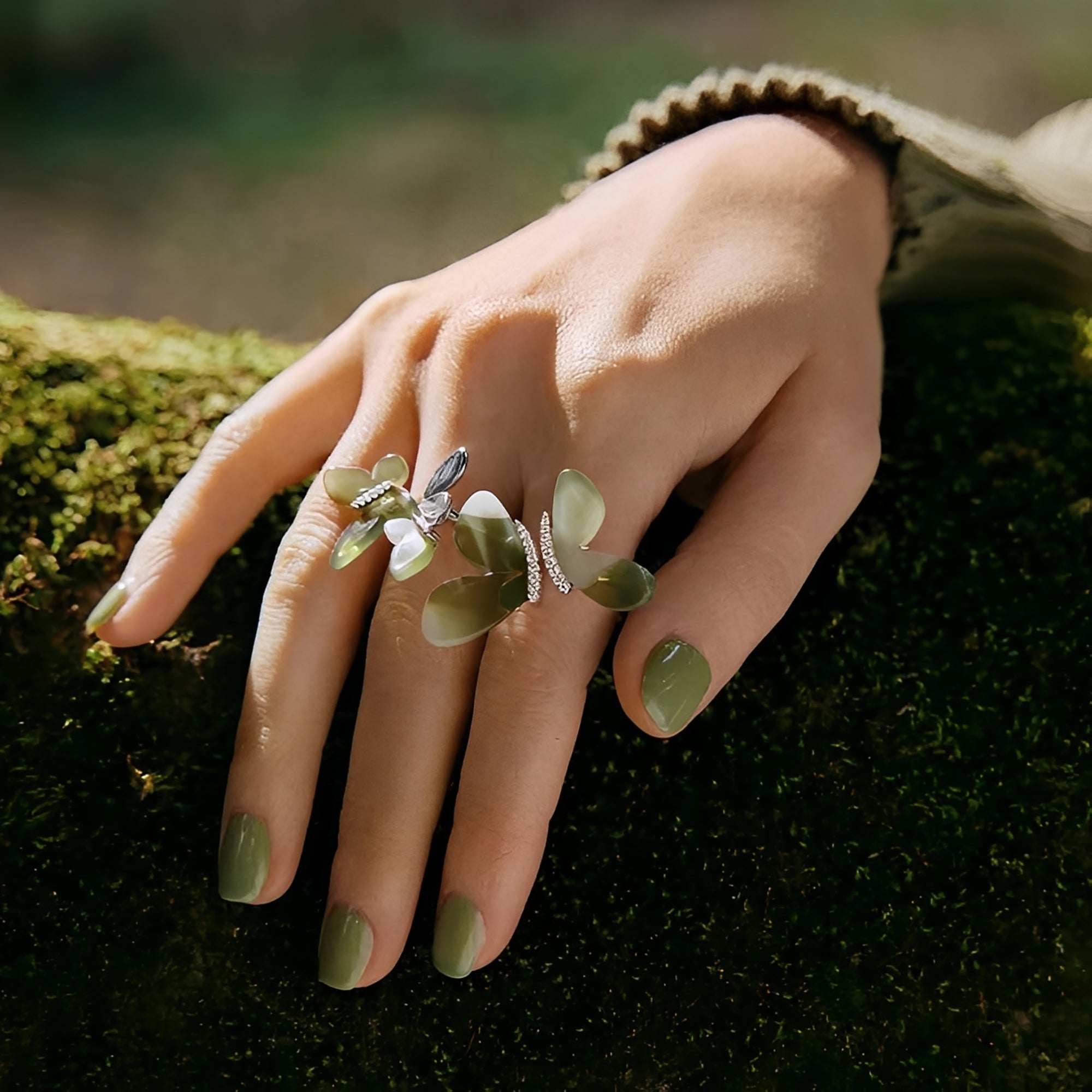 Élodia Butterfly Open Ring