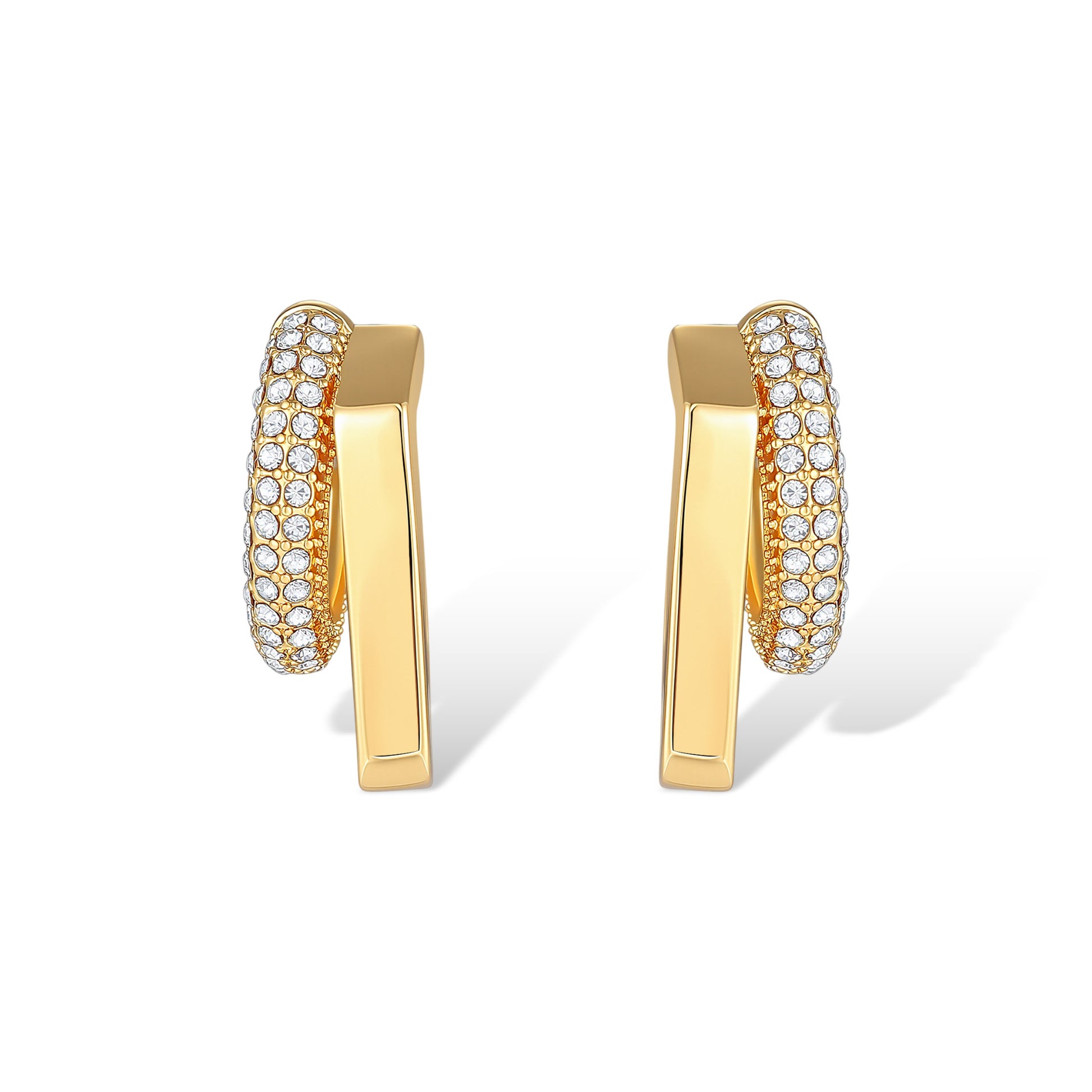 Élodie 18K Gold Round Earrings