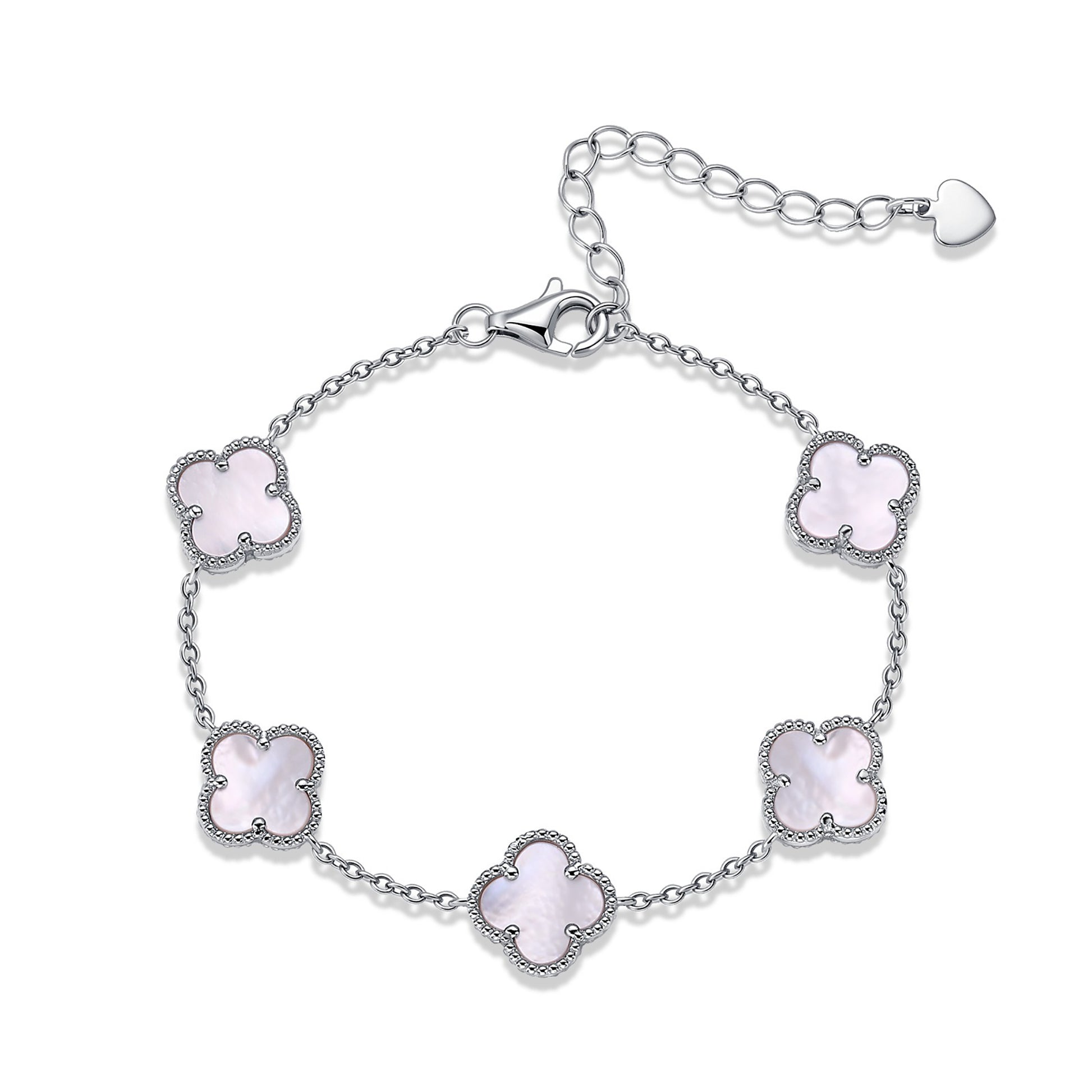 Elrunia 14K Gold Trèfle Mother-of-Pearl Bracelet
