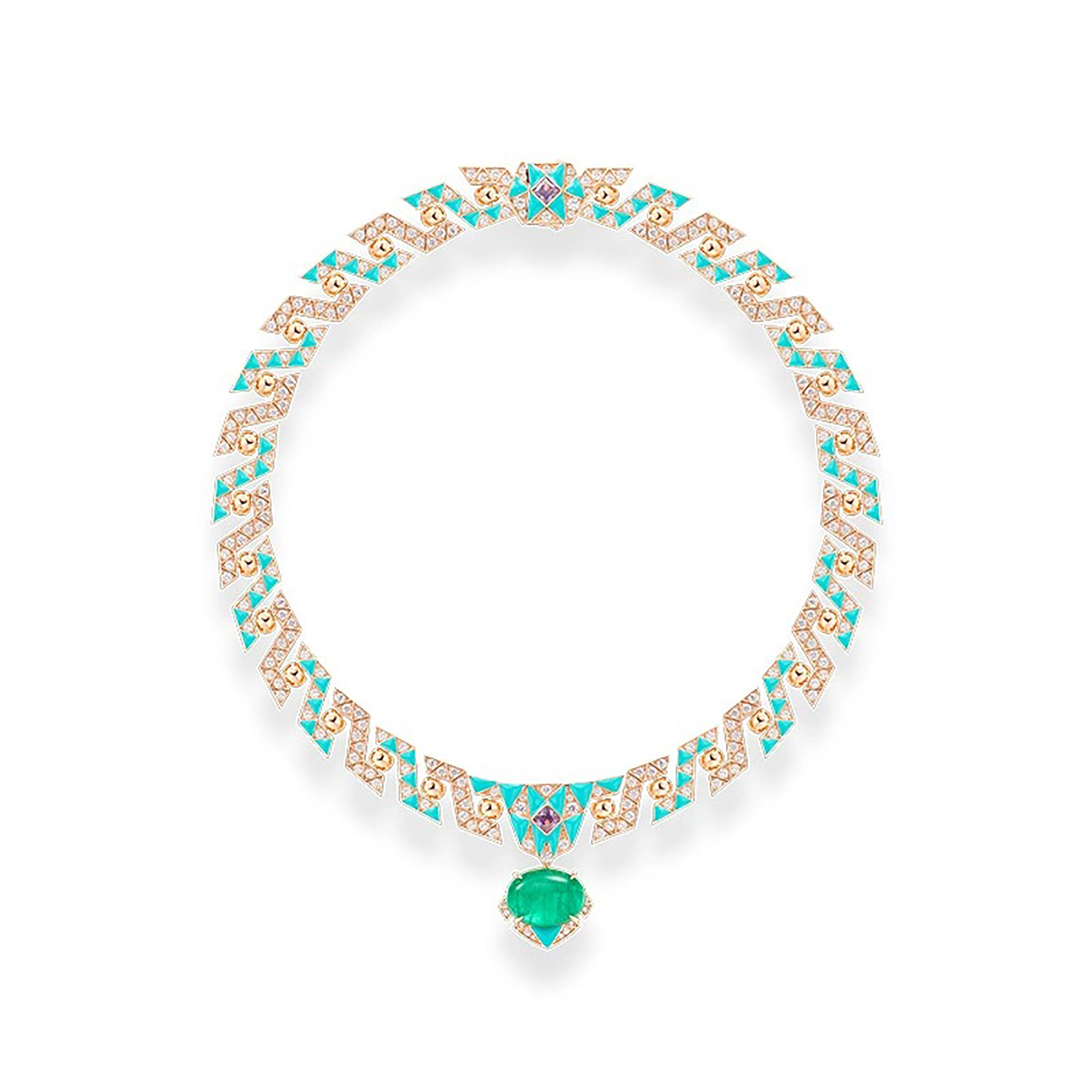 Elsgard Green Oval Necklace