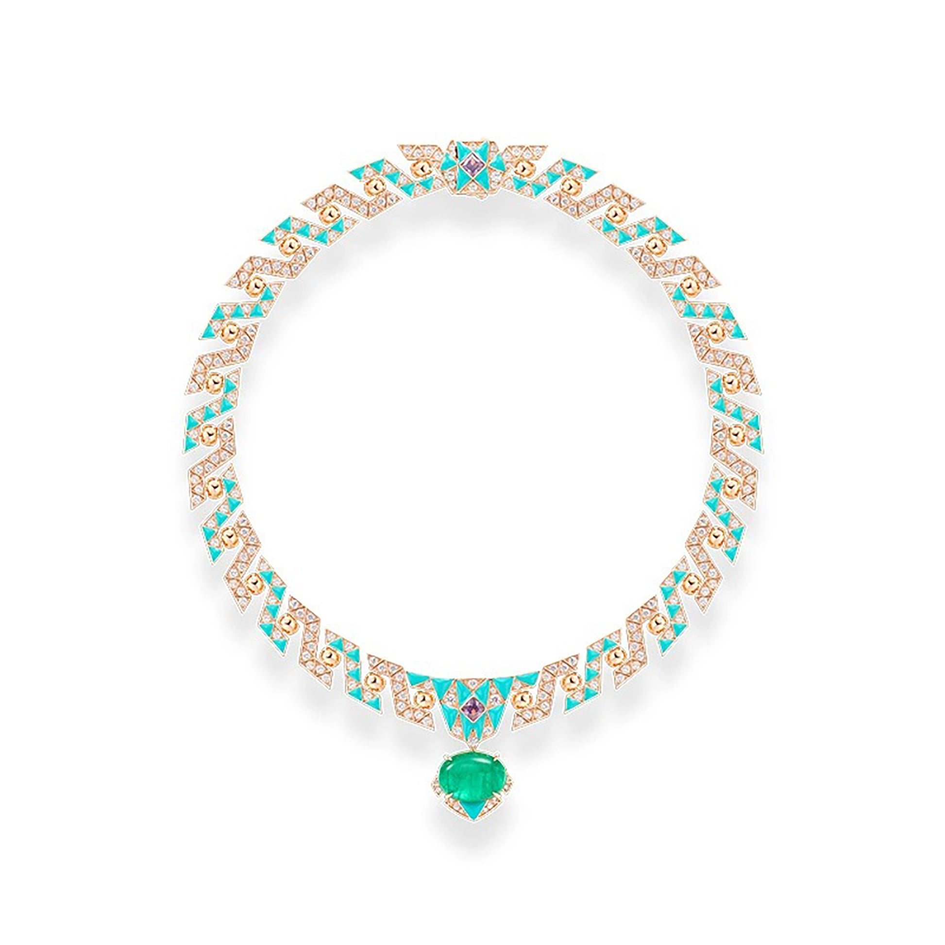 Elsgard Green Oval Necklace