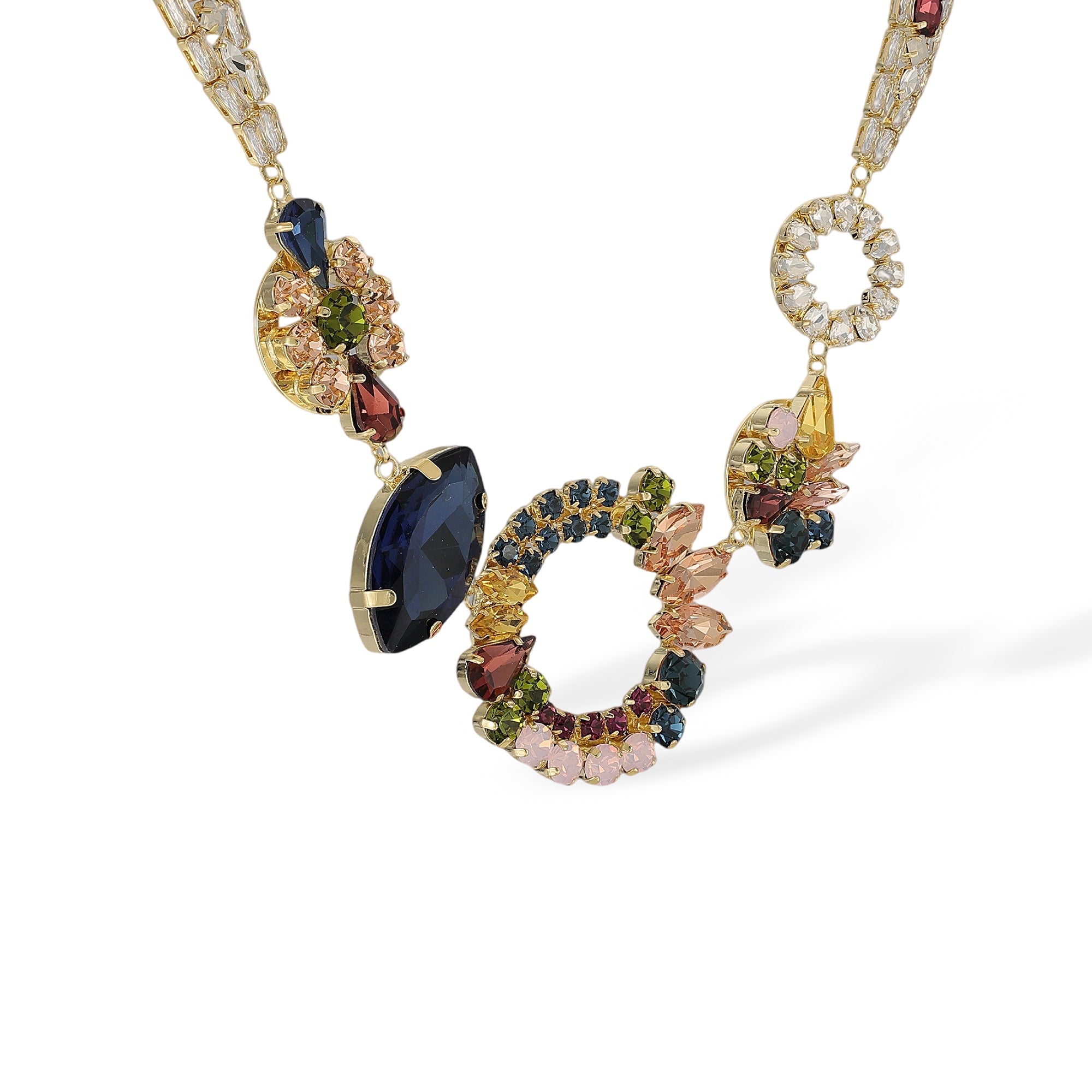Elslina Multicolor Mixed Shape Necklace