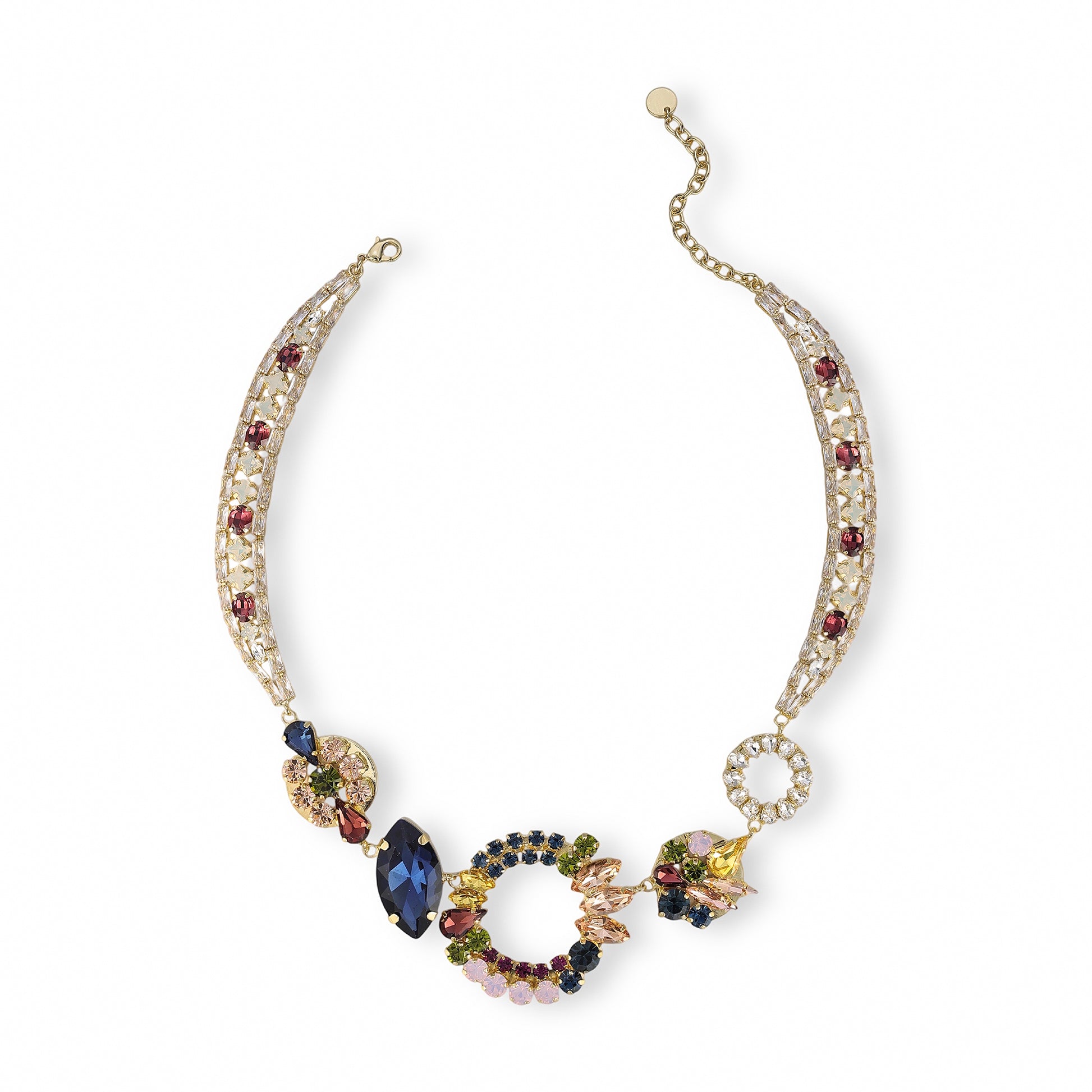Elslina Multicolor Mixed Shape Necklace