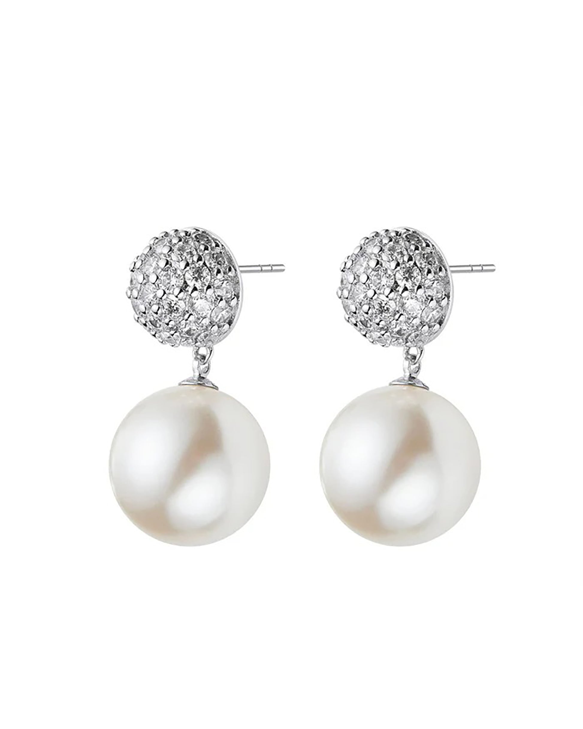 Elslinde White Pearl Earrings