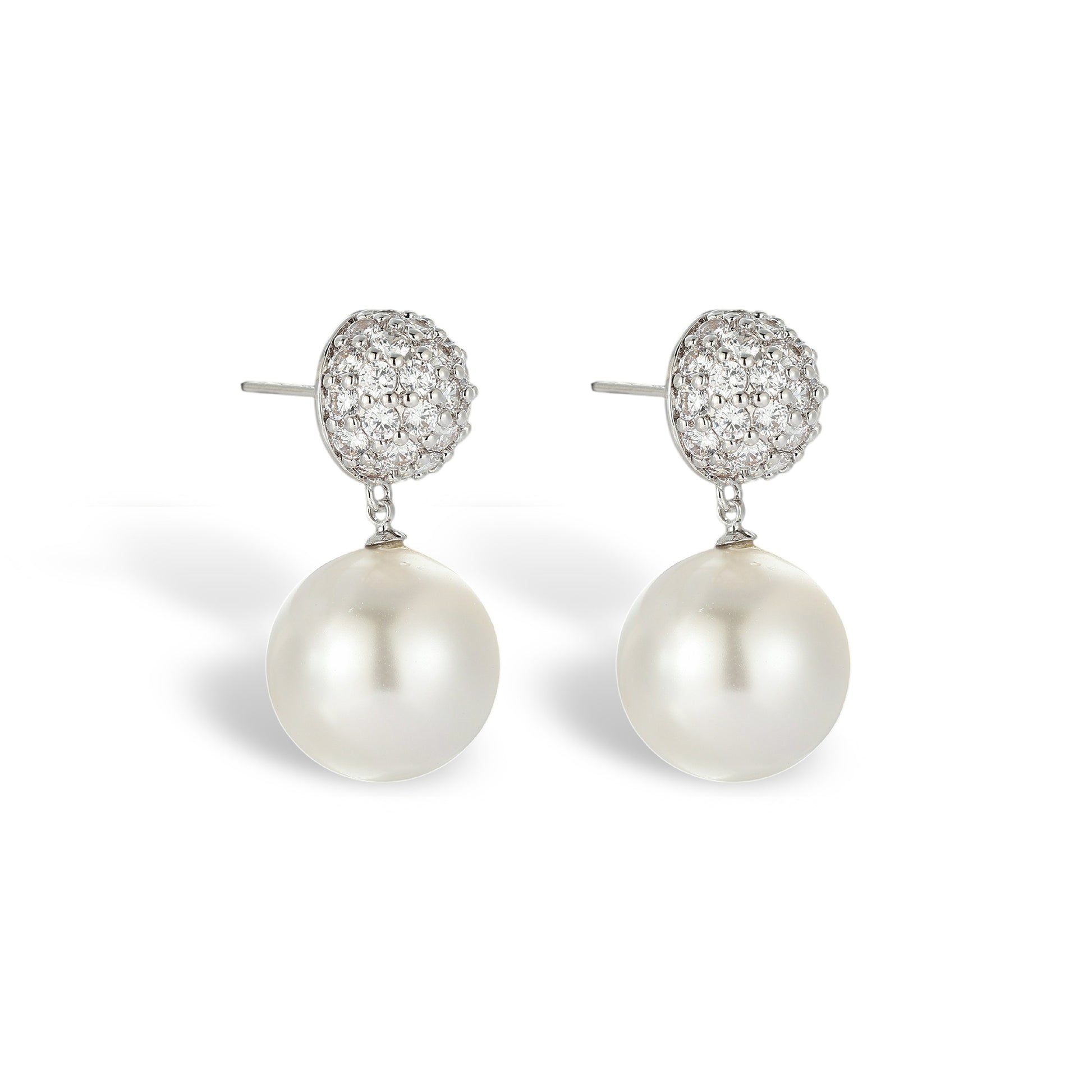 Elslinde White Pearl Earrings