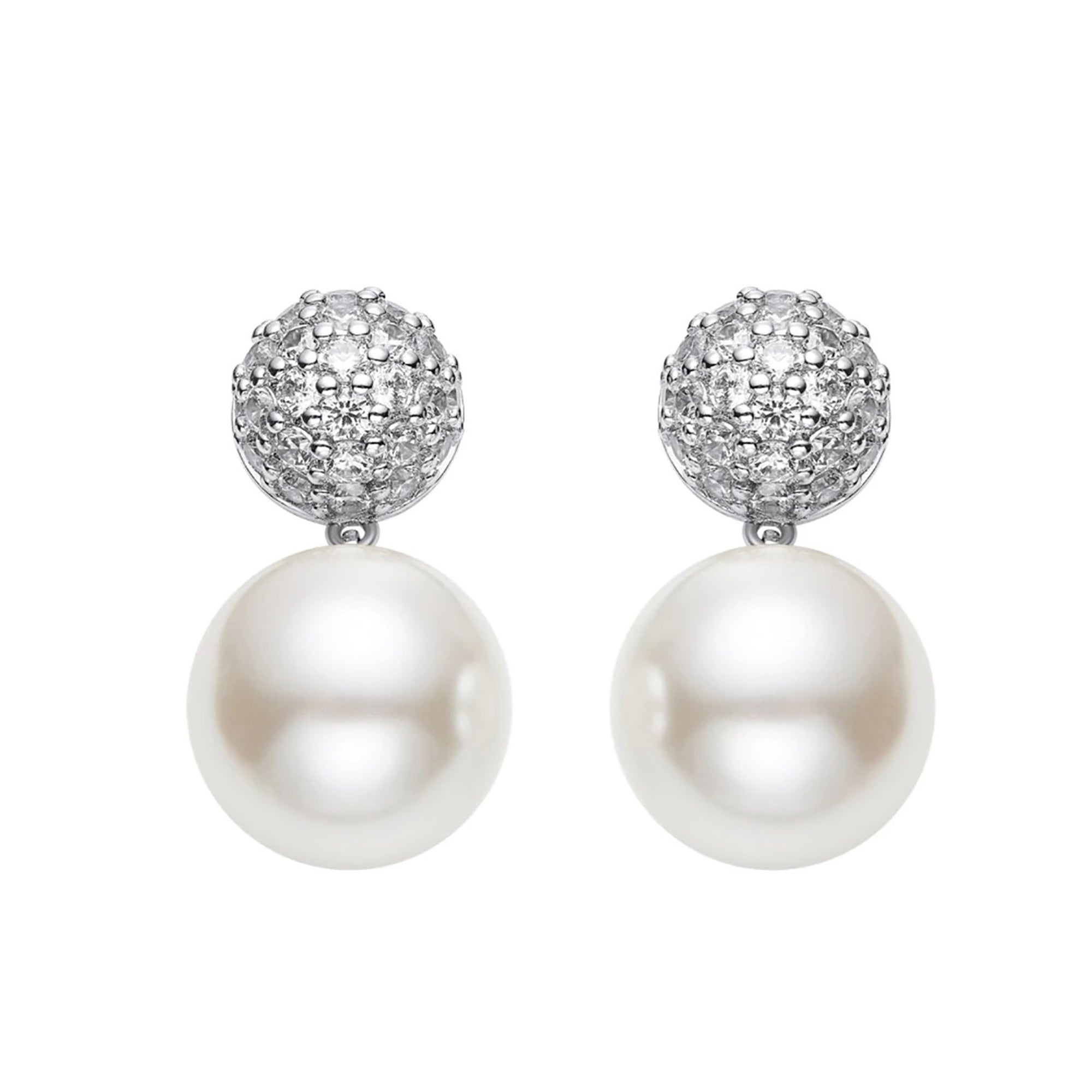 Elslinde White Pearl Earrings