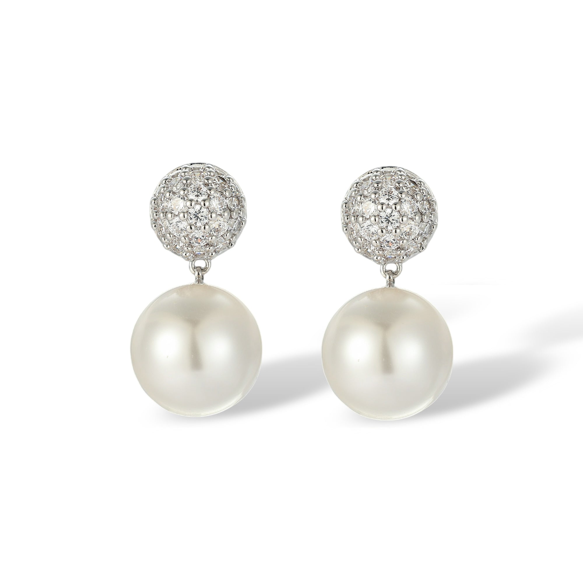 Elslinde White Pearl Earrings