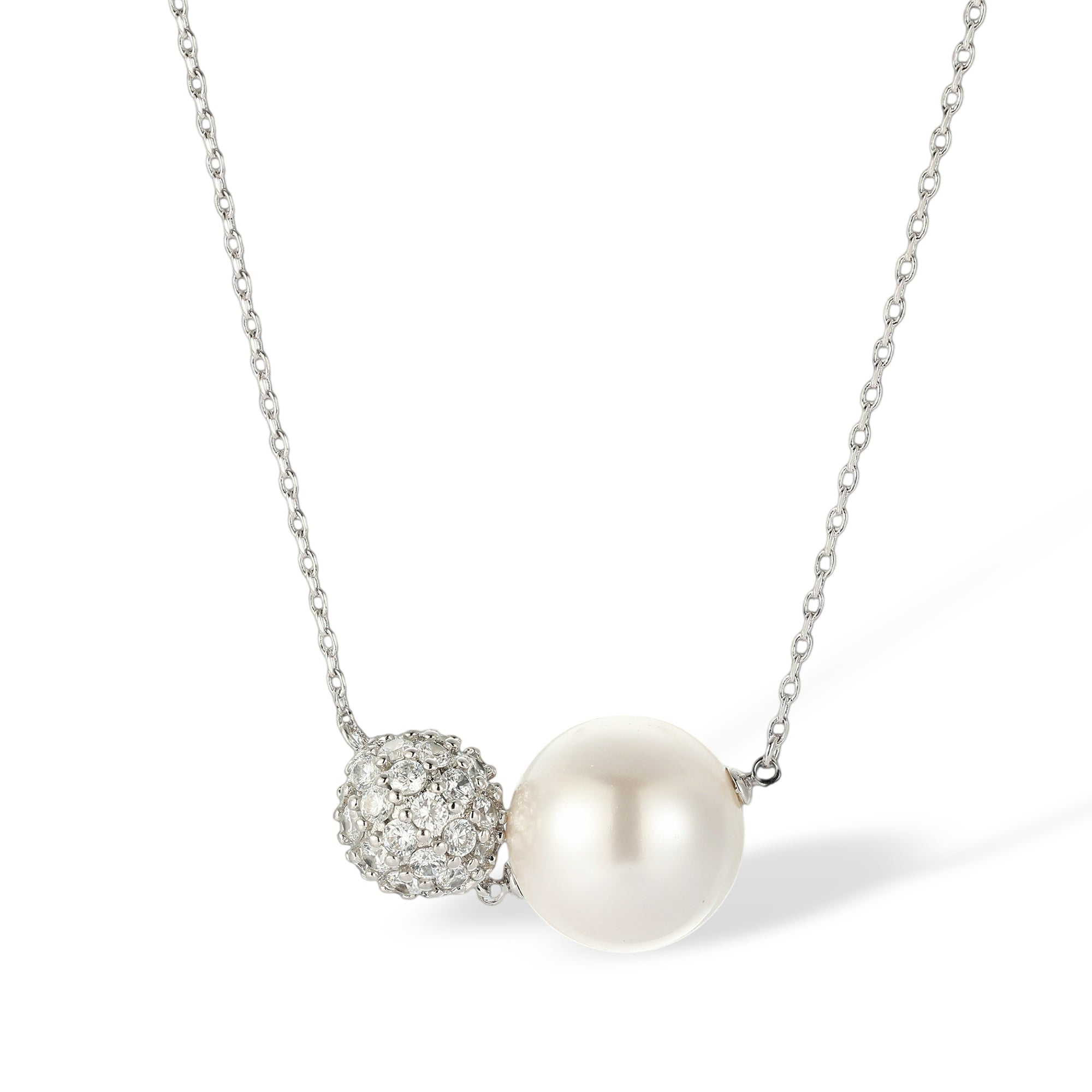 Elslinde White Pearl Necklace