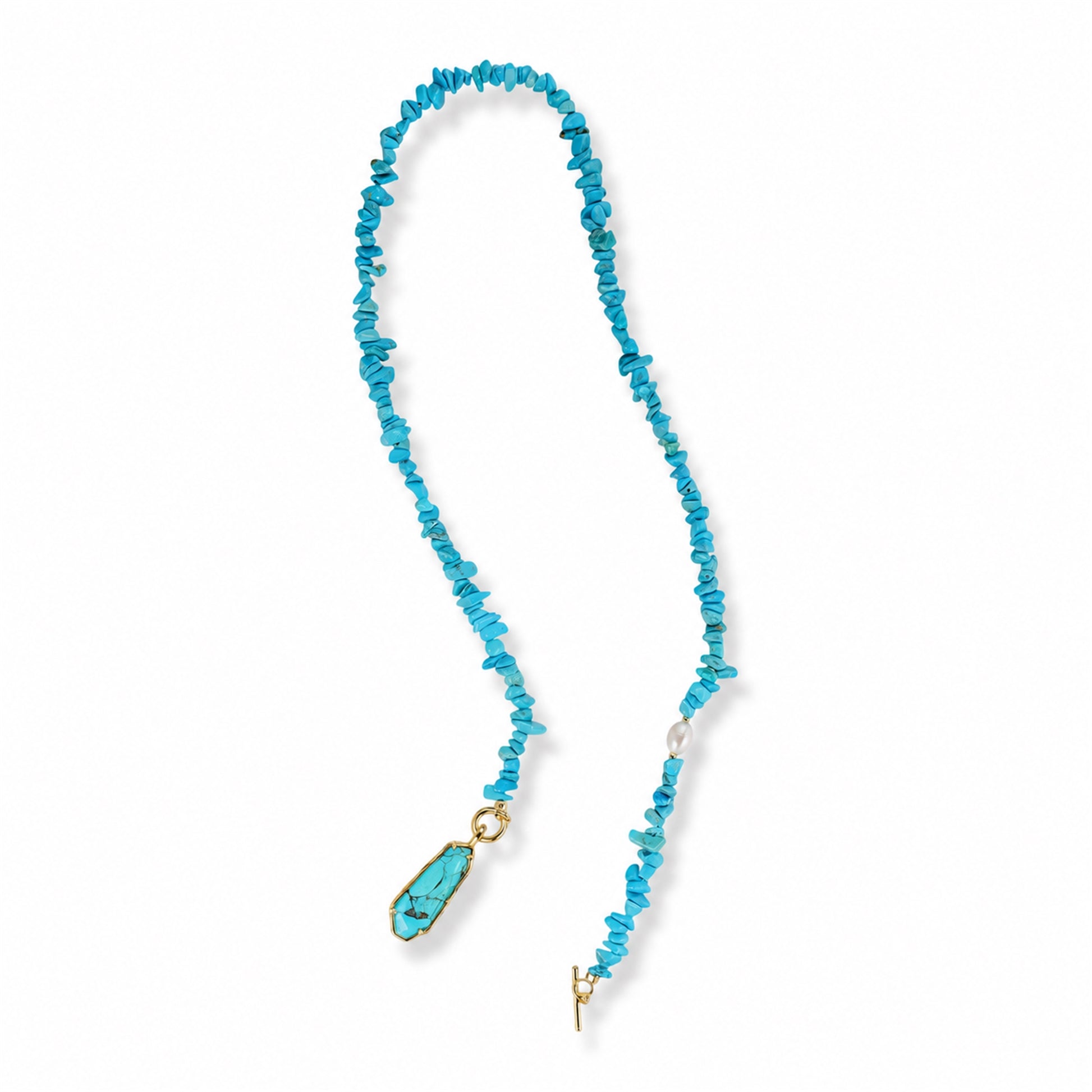 Elsmina Irregular Natural Stone Pearl Necklace
