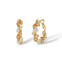 Elstraud Orange Square Hoop Earrings