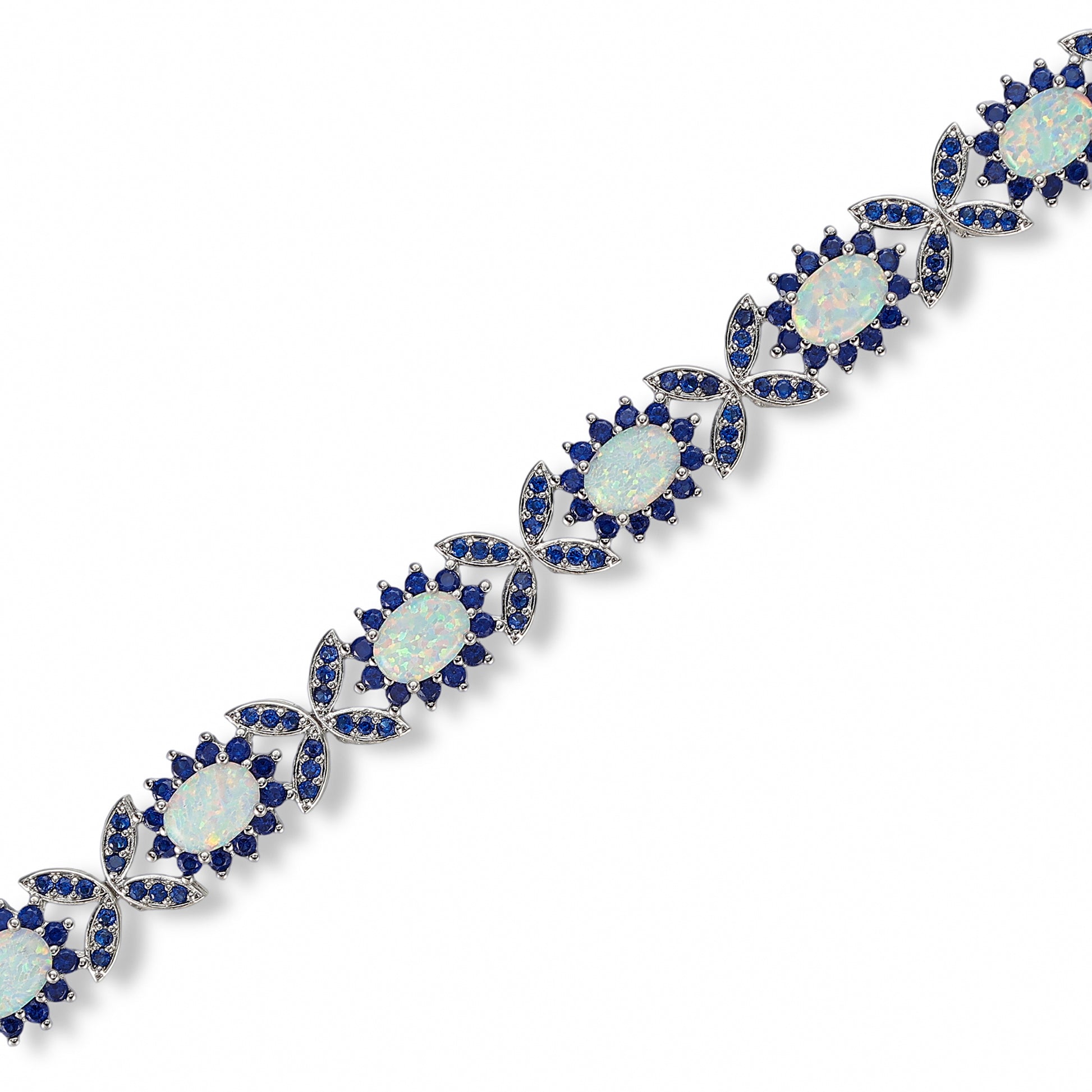 Elvira White Opal Butterfly Bracelet