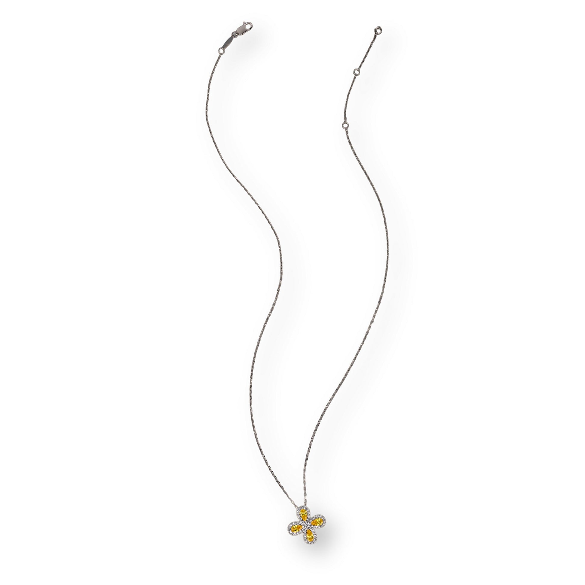 Émiline Yellow Trèfle Necklace