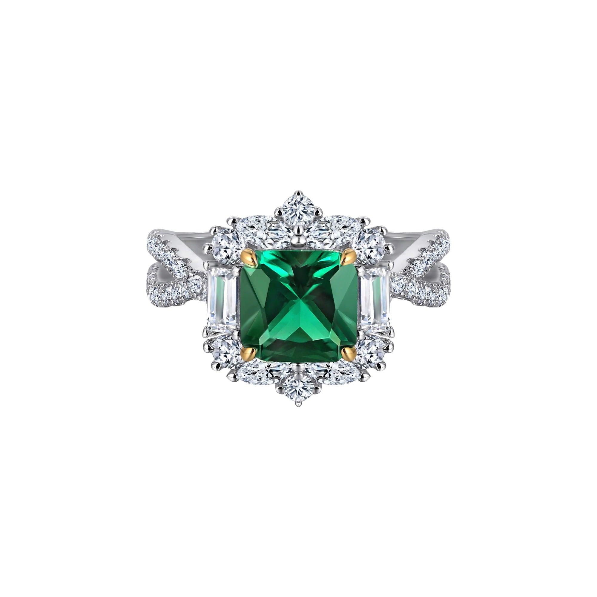 Éoleine Green Square Jewelry 3-Piece Set