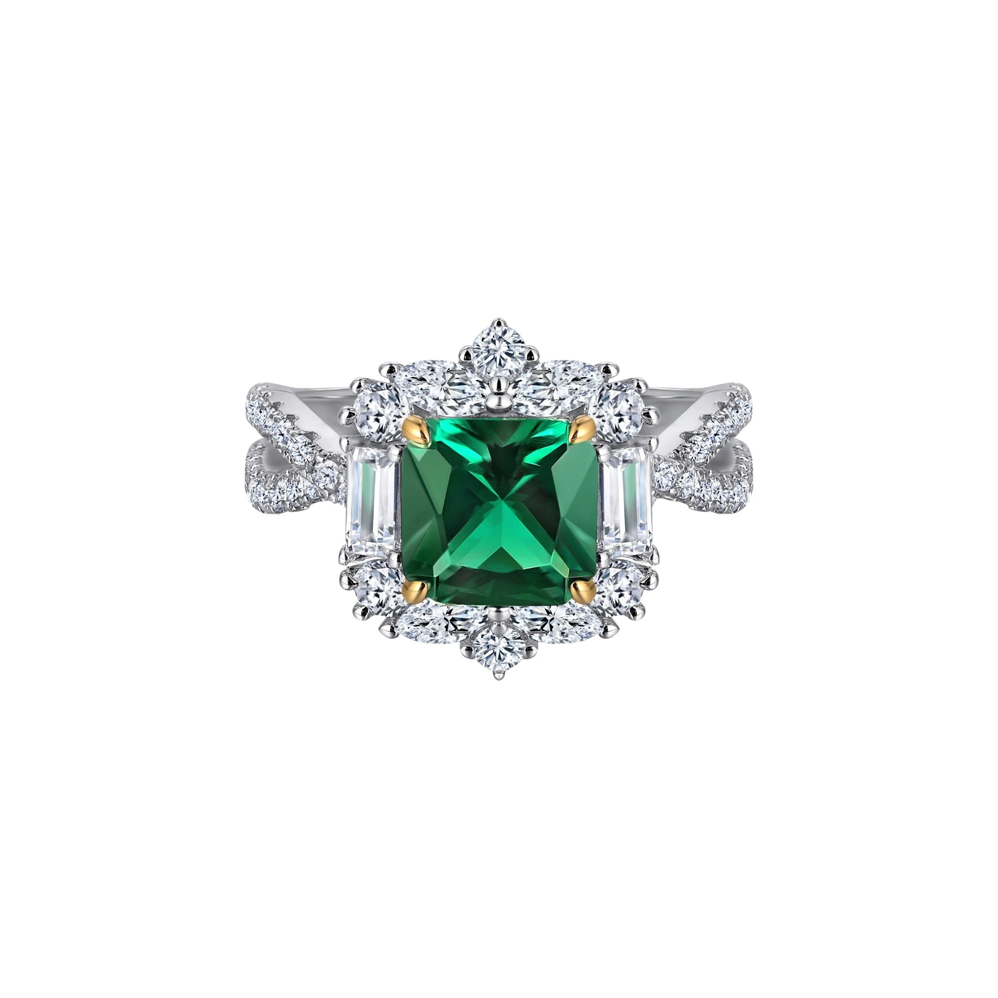 Éoleine Green Square Jewelry 3-Piece Set