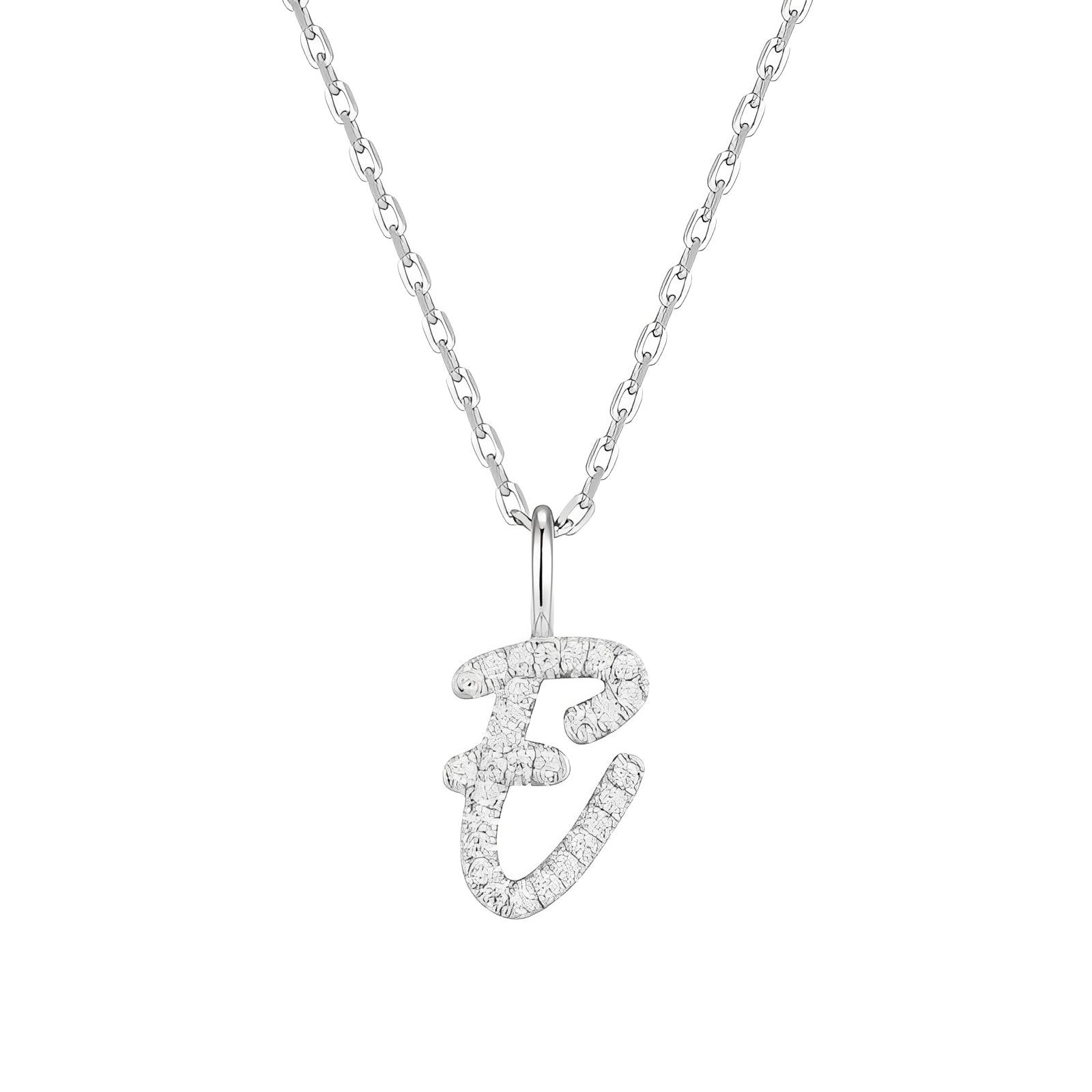 Érica White Initial Letter Necklace