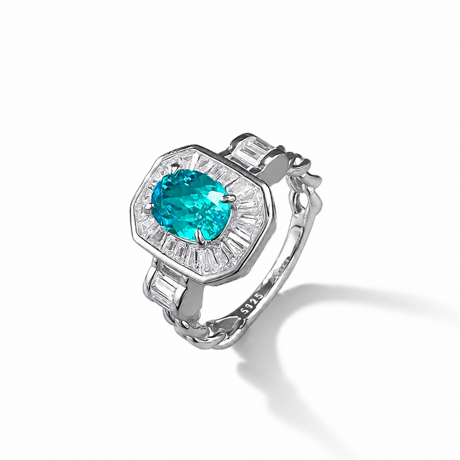 Erkenlind Paraíba Blue Oval Ring