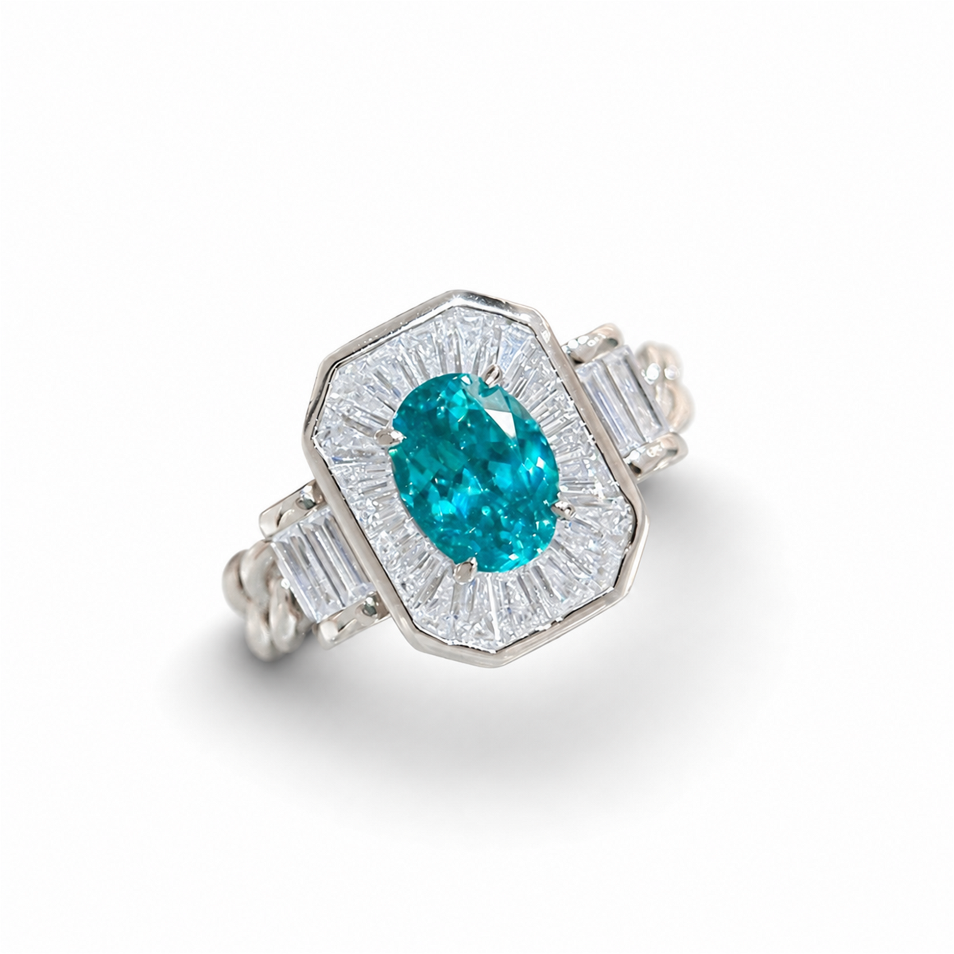 Erkenlind Paraíba Blue Oval Ring