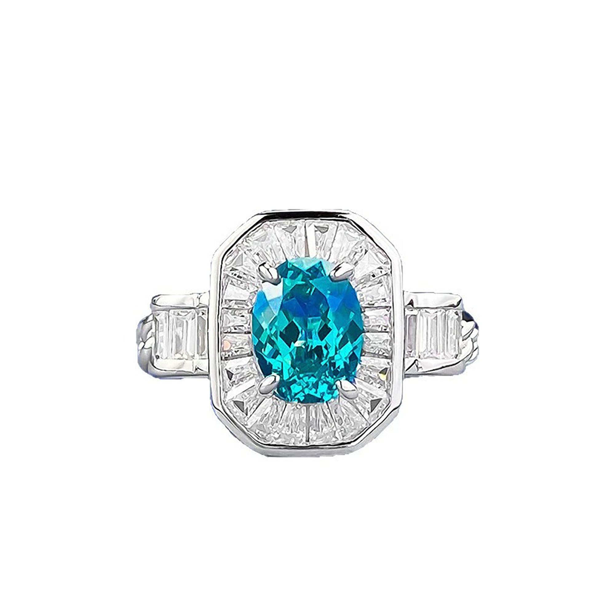 Erkenlind Paraíba Blue Oval Ring