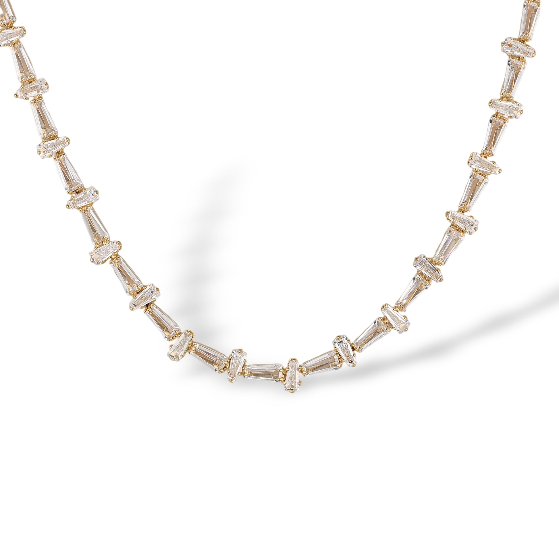 Éstelline 14K Gold Trapezoid Necklace