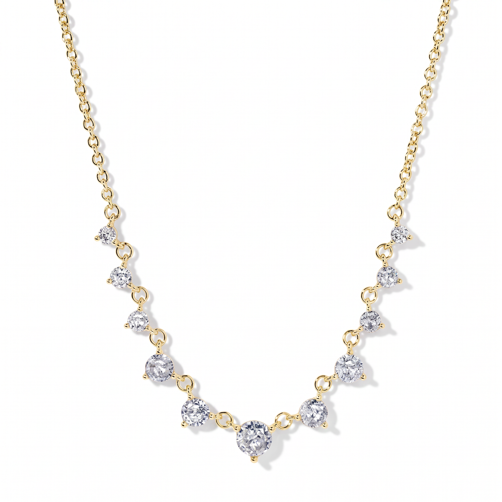 Ésther 18K Gold Round Necklace