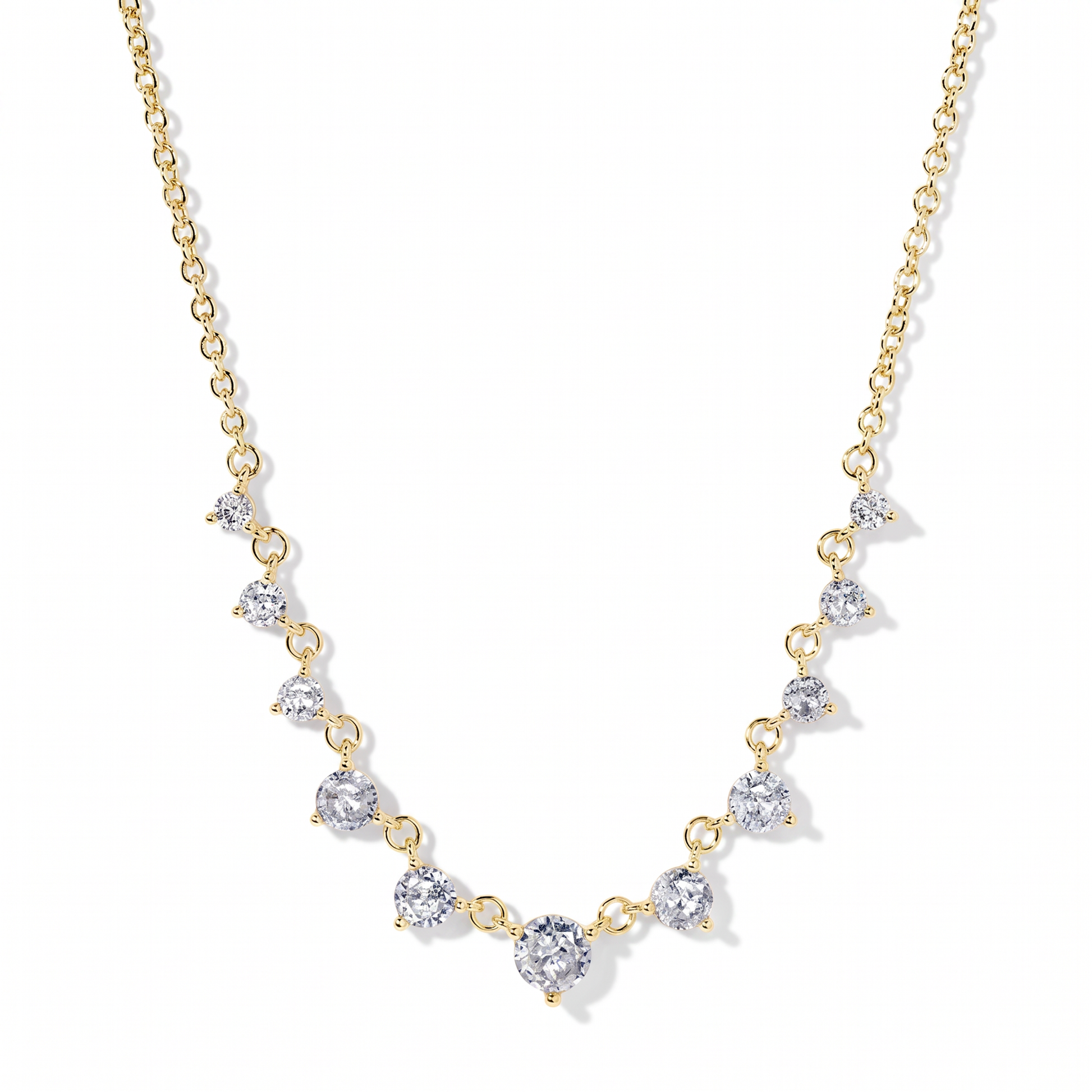 Ésther 18K Gold Round Necklace