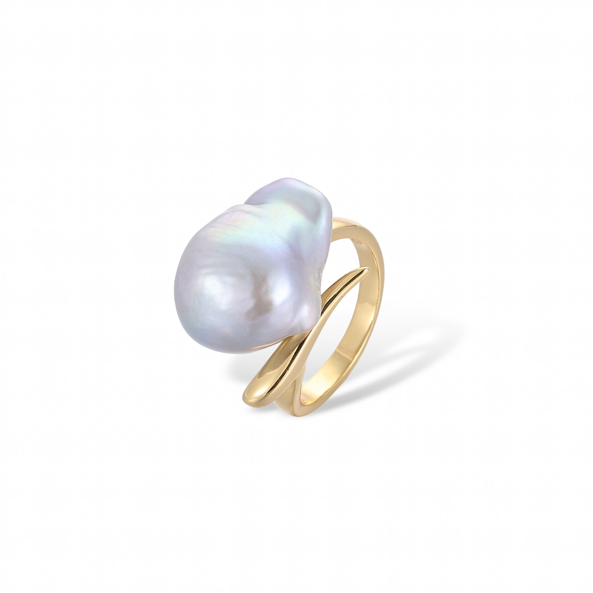 Éternité Baroque Iridescent Pearl Open Ring