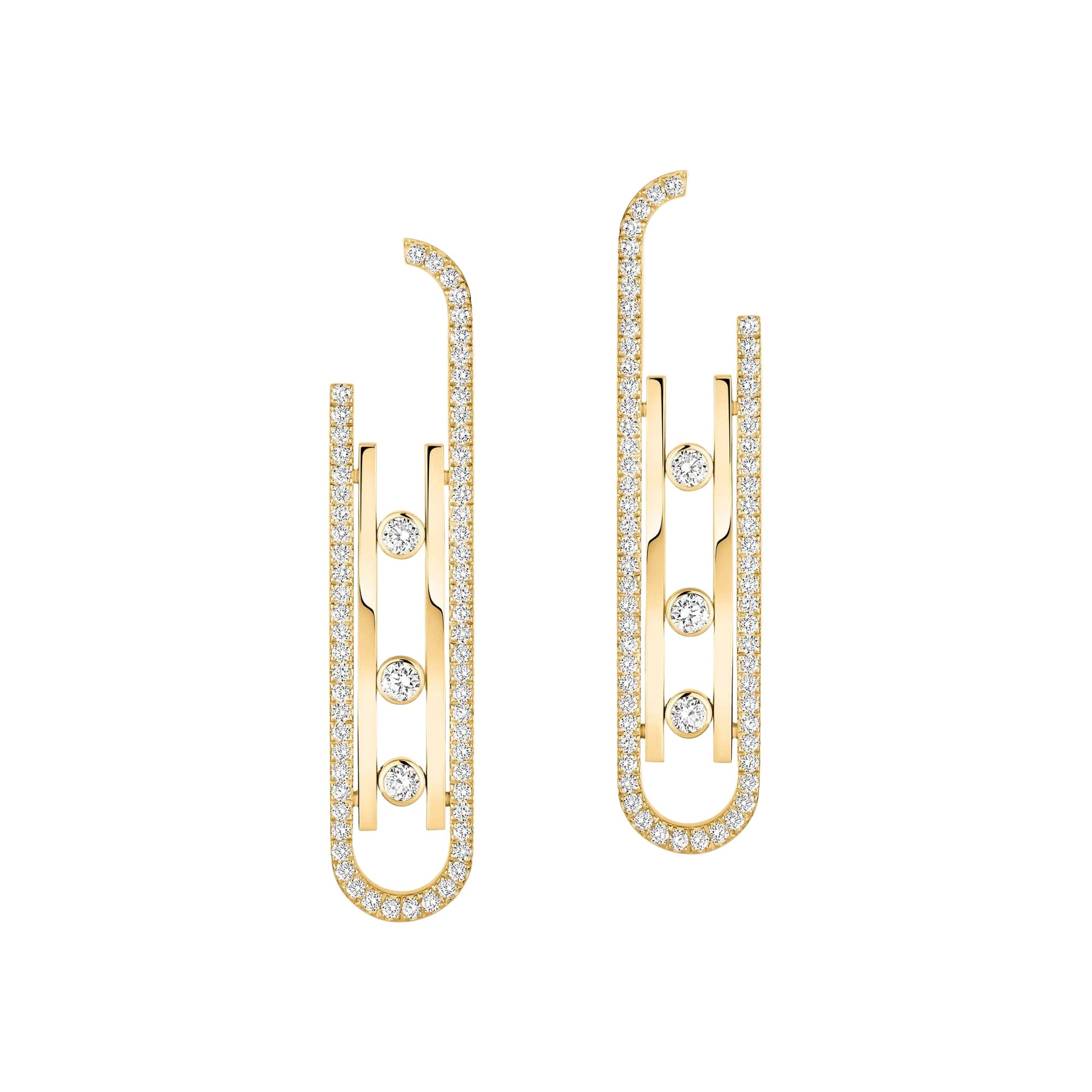 Evelina 14K Gold Move Rectangular Earrings
