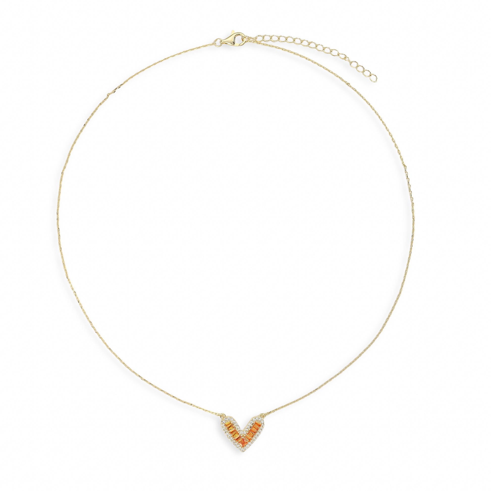 Évelyne Gold Heart Necklace