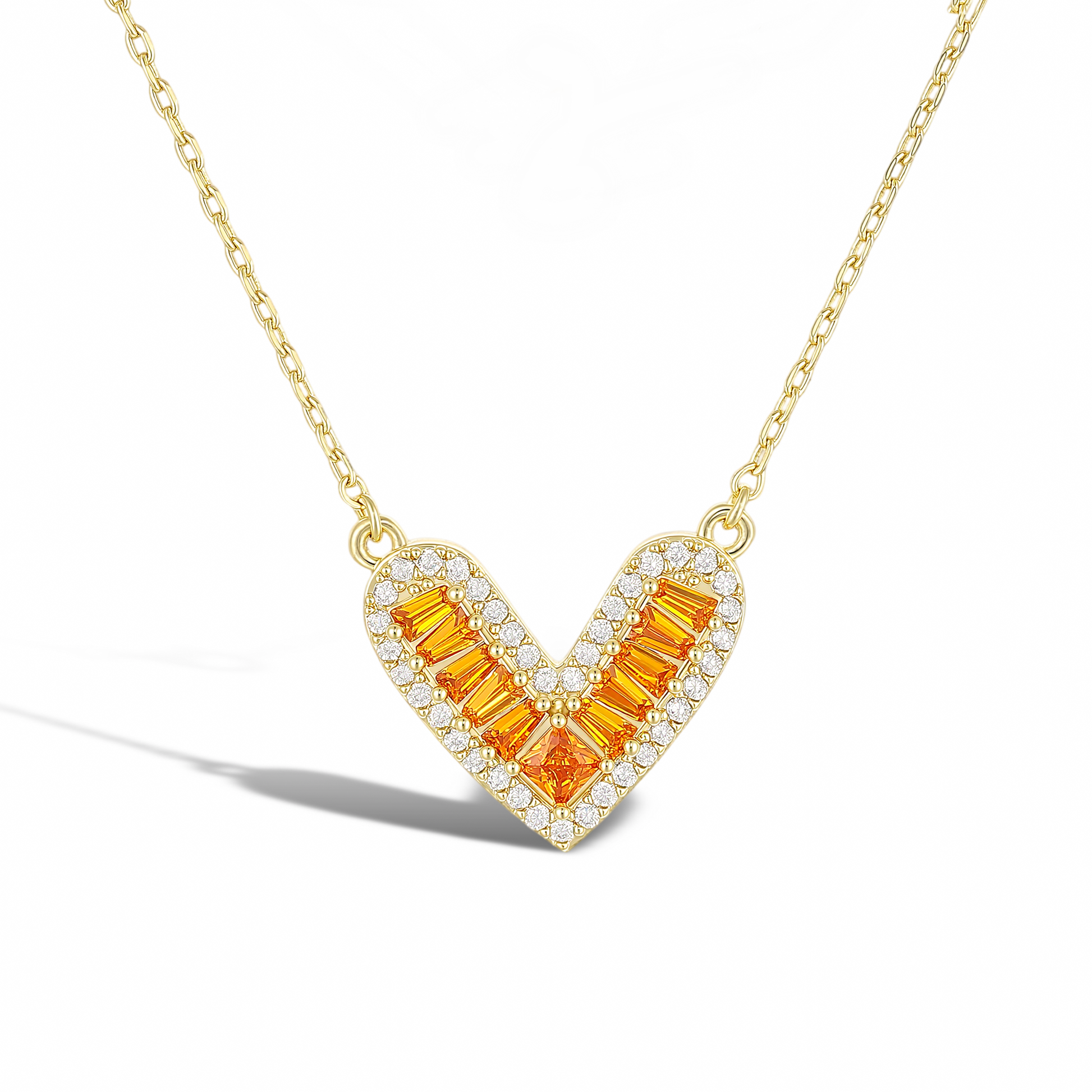 Évelyne Gold Heart Necklace
