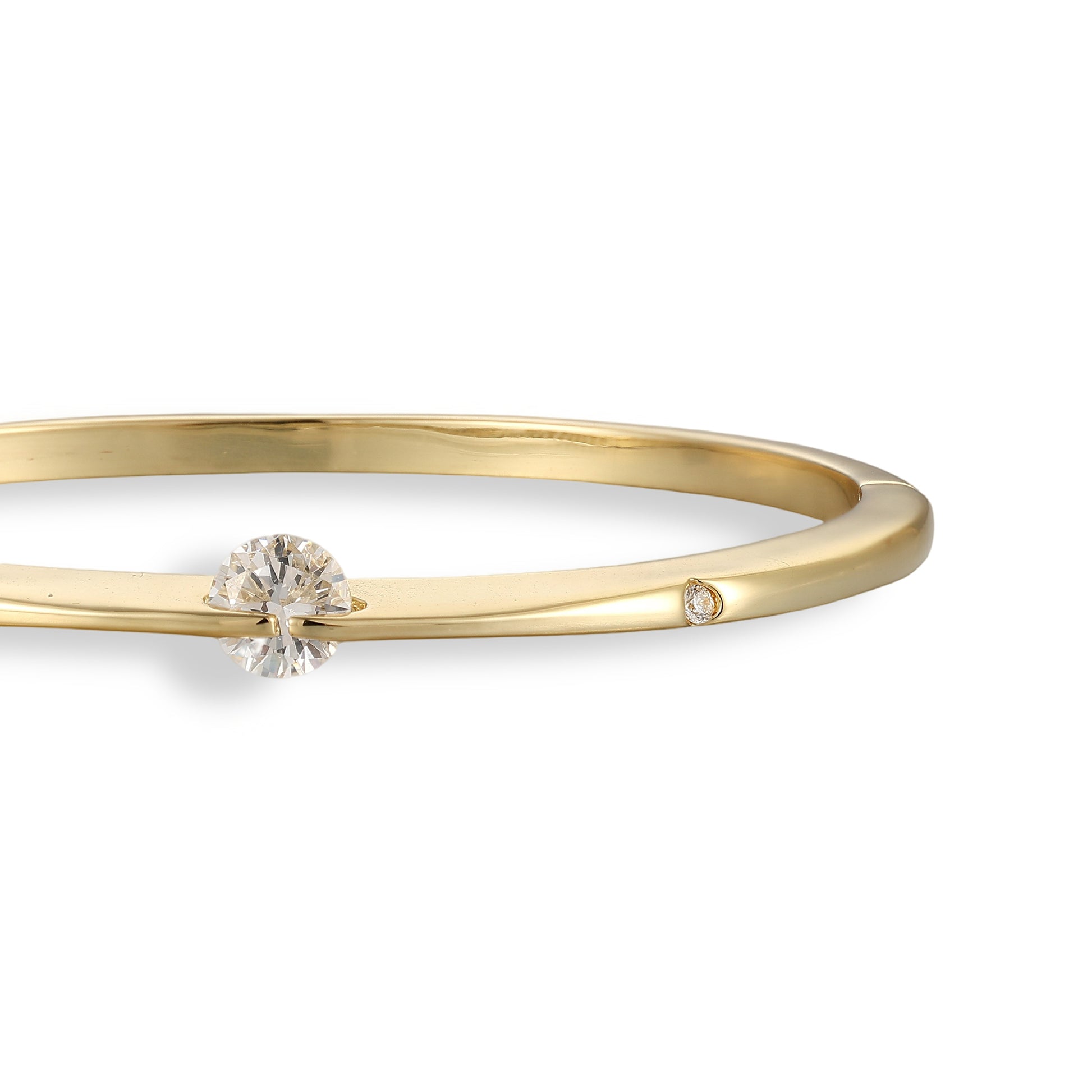 Falkhild 14K Gold Movable Round Bangle