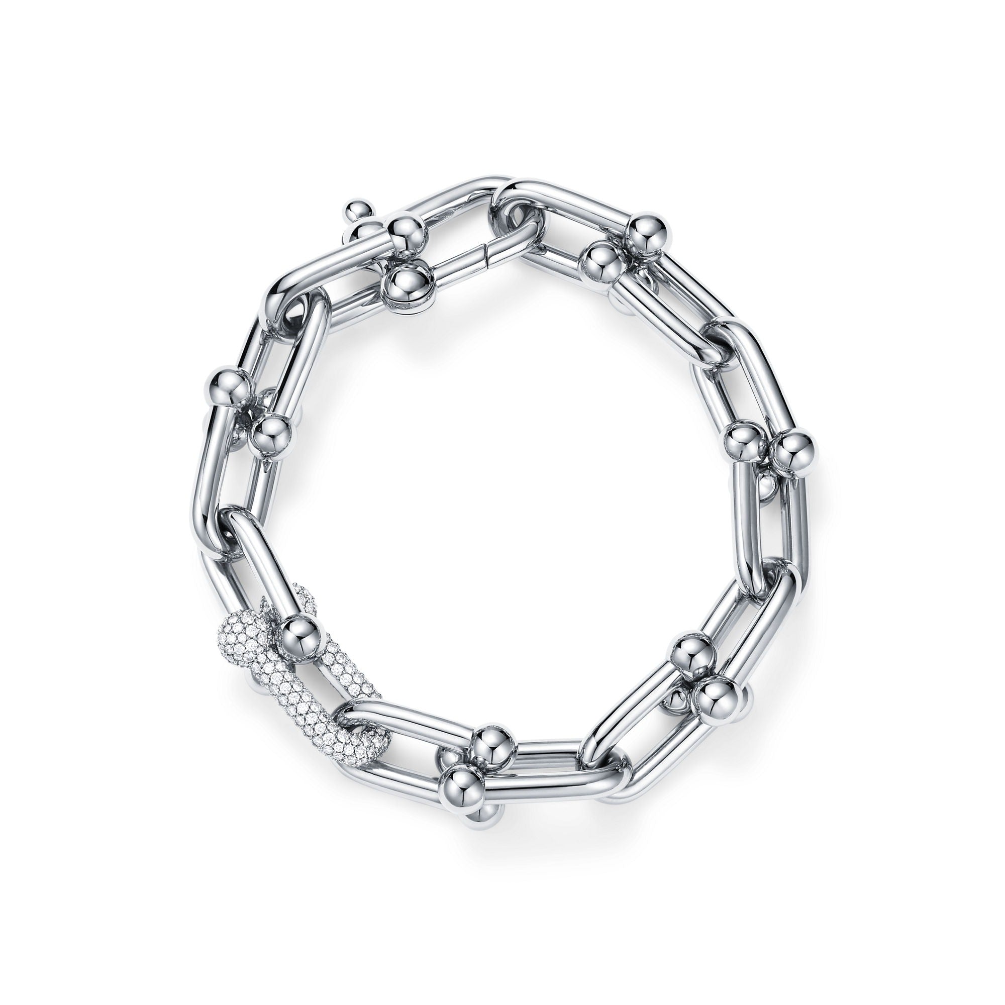 Falkrun 14K Gold Orbital Link Bracelet