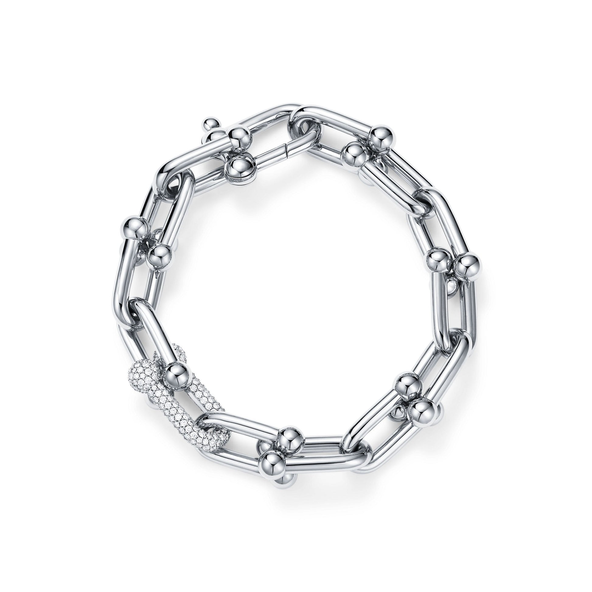 Falkrun 14K Gold Orbital Link Bracelet