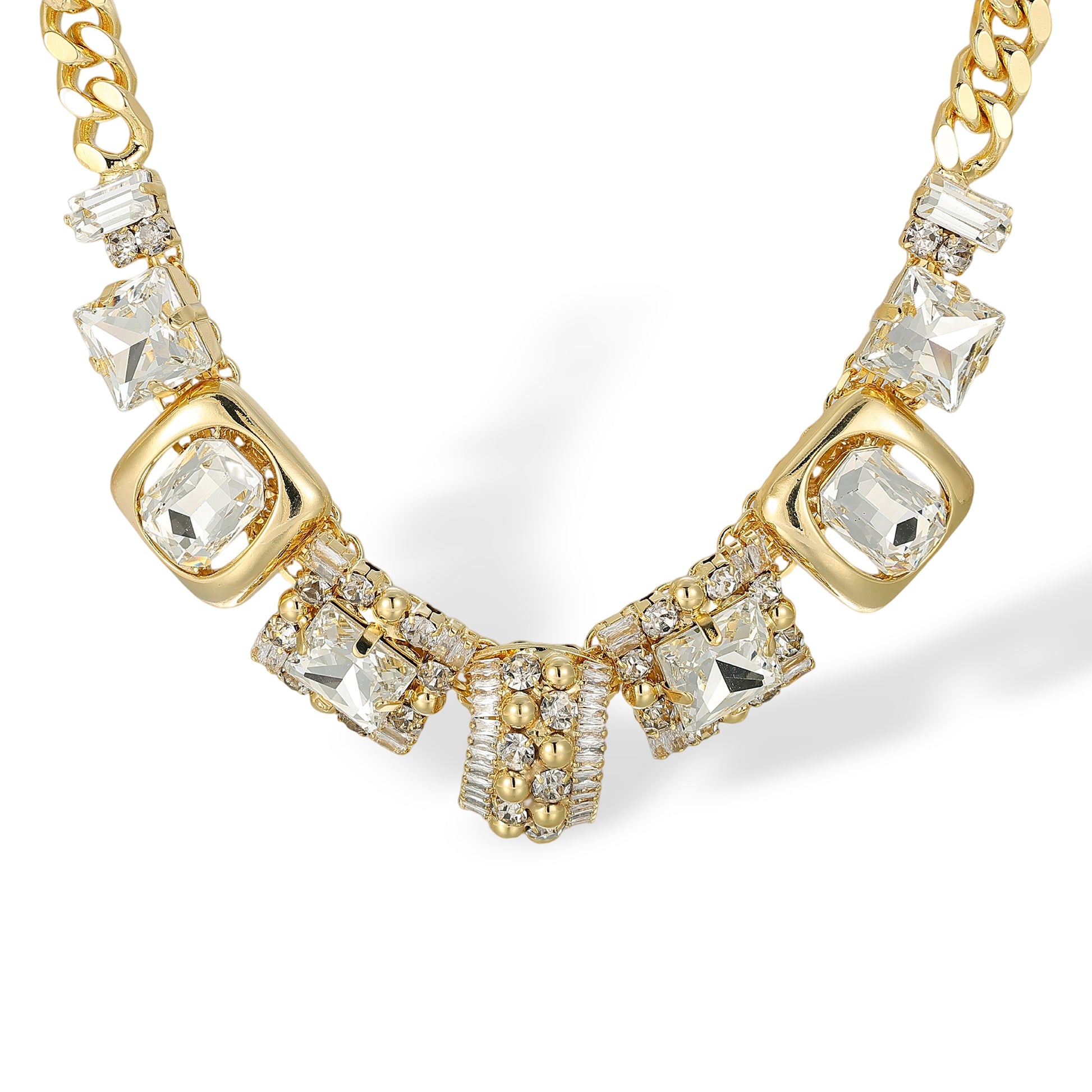 Farnhild 14K Gold Mixed Shape Necklace
