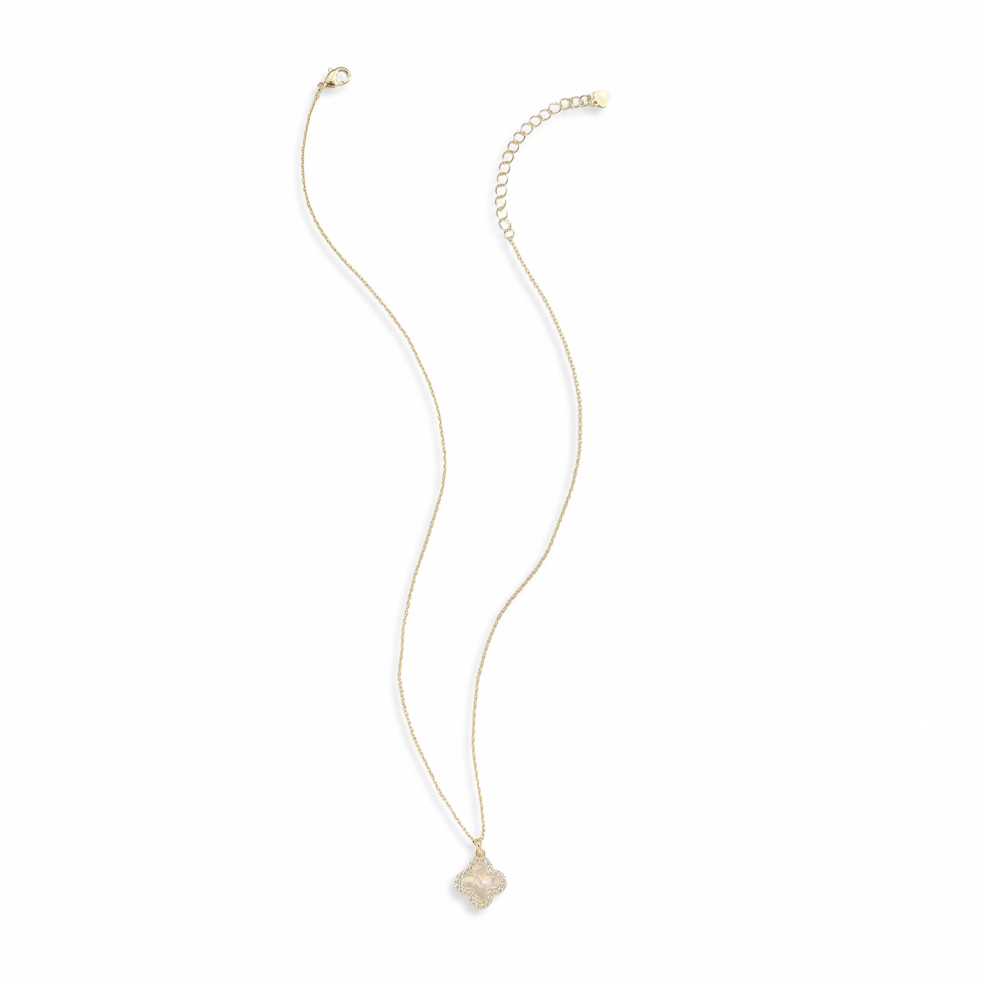 Félicie 14K Gold Shell Trèfle Necklace
