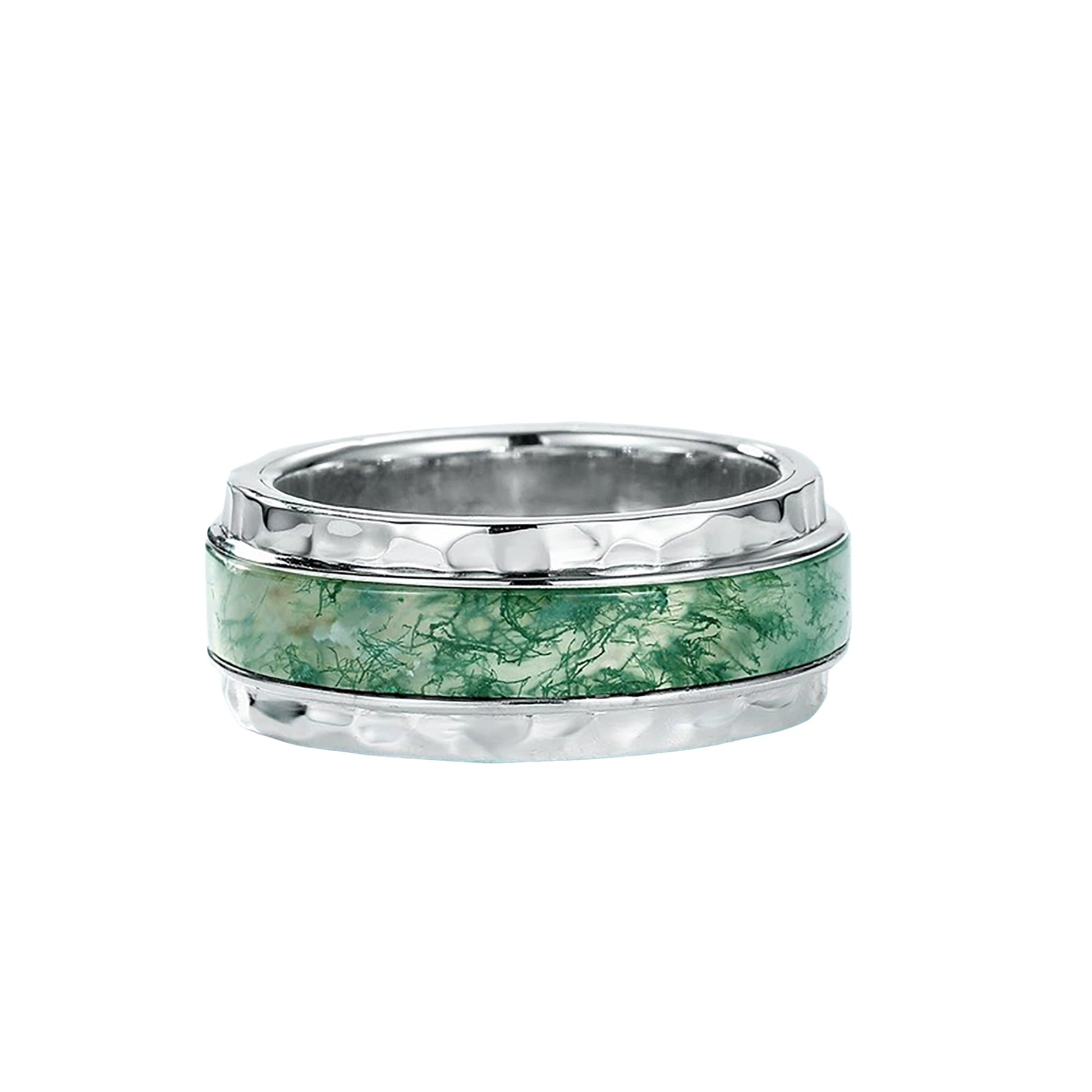Félicienne Green Moss Round Ring