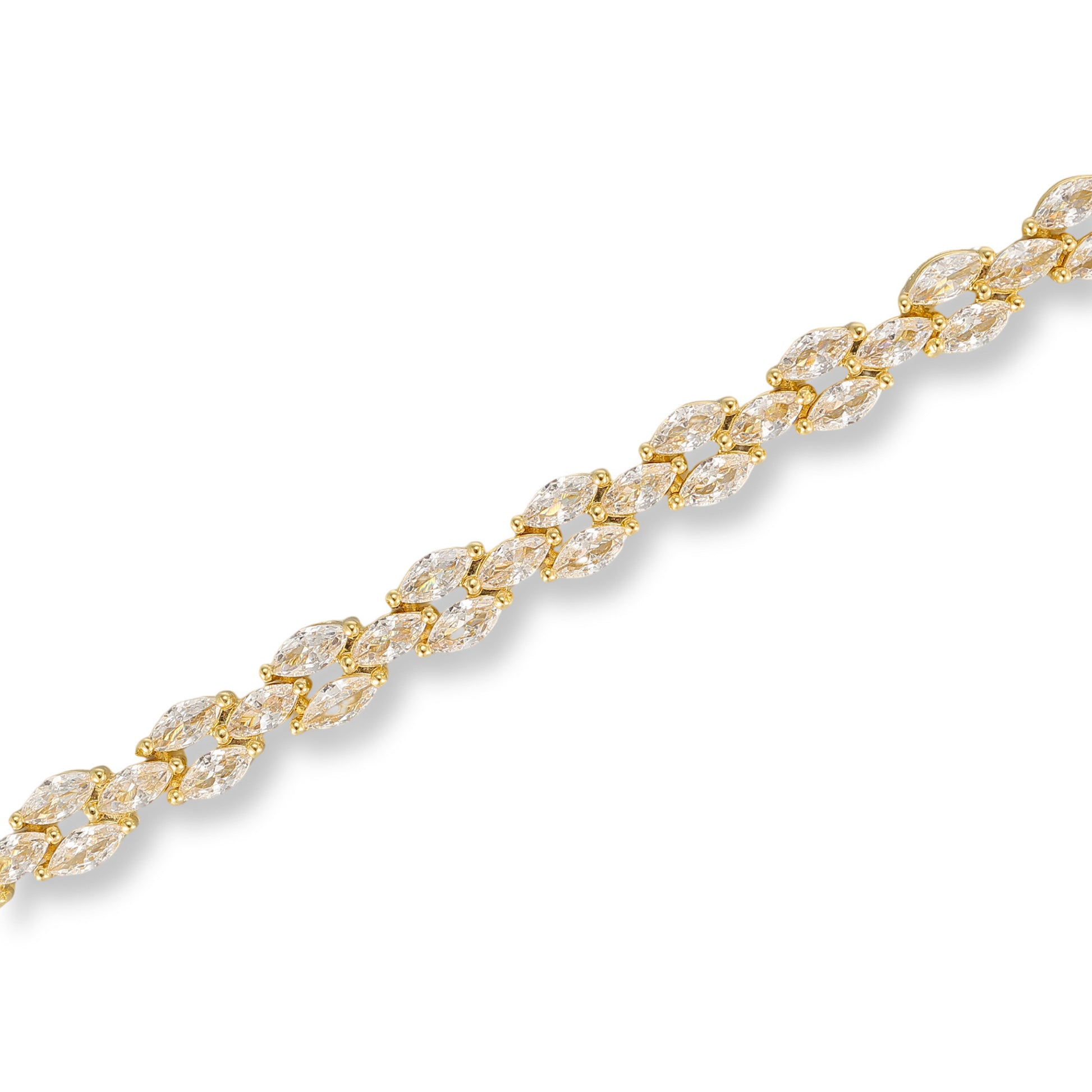 Felicitas 14K Gold Marquise Tennis Bracelet