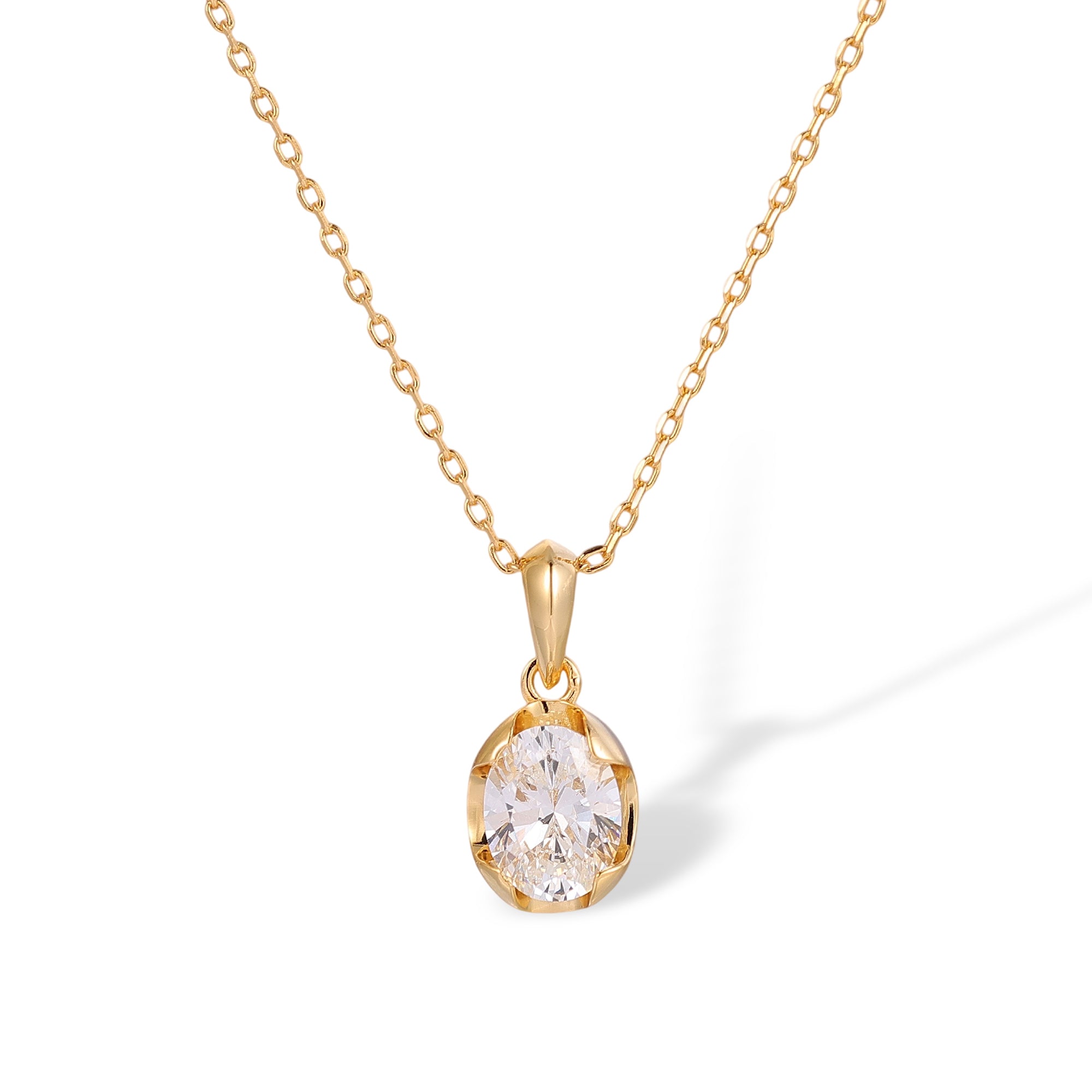 Framlind 14K Gold Oval Necklace