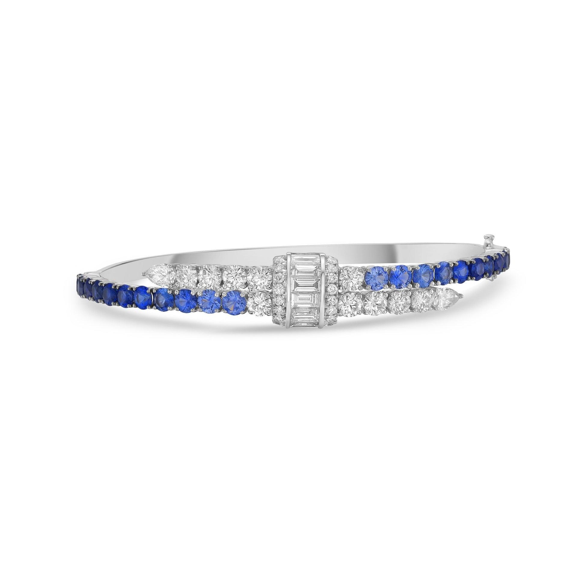 Frealind Blue Rectangular Round Bracelet
