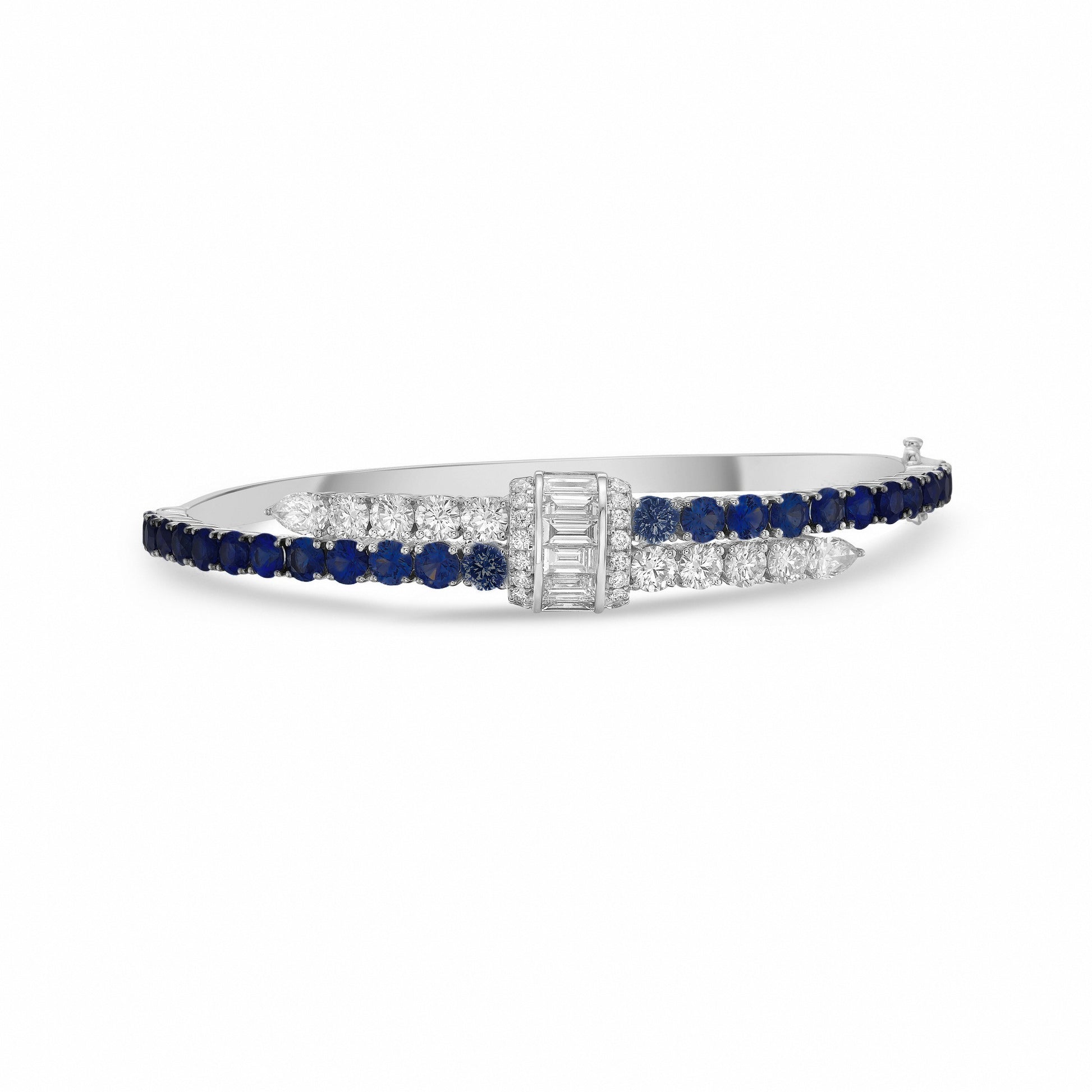 Frealind Blue Rectangular Round Bracelet