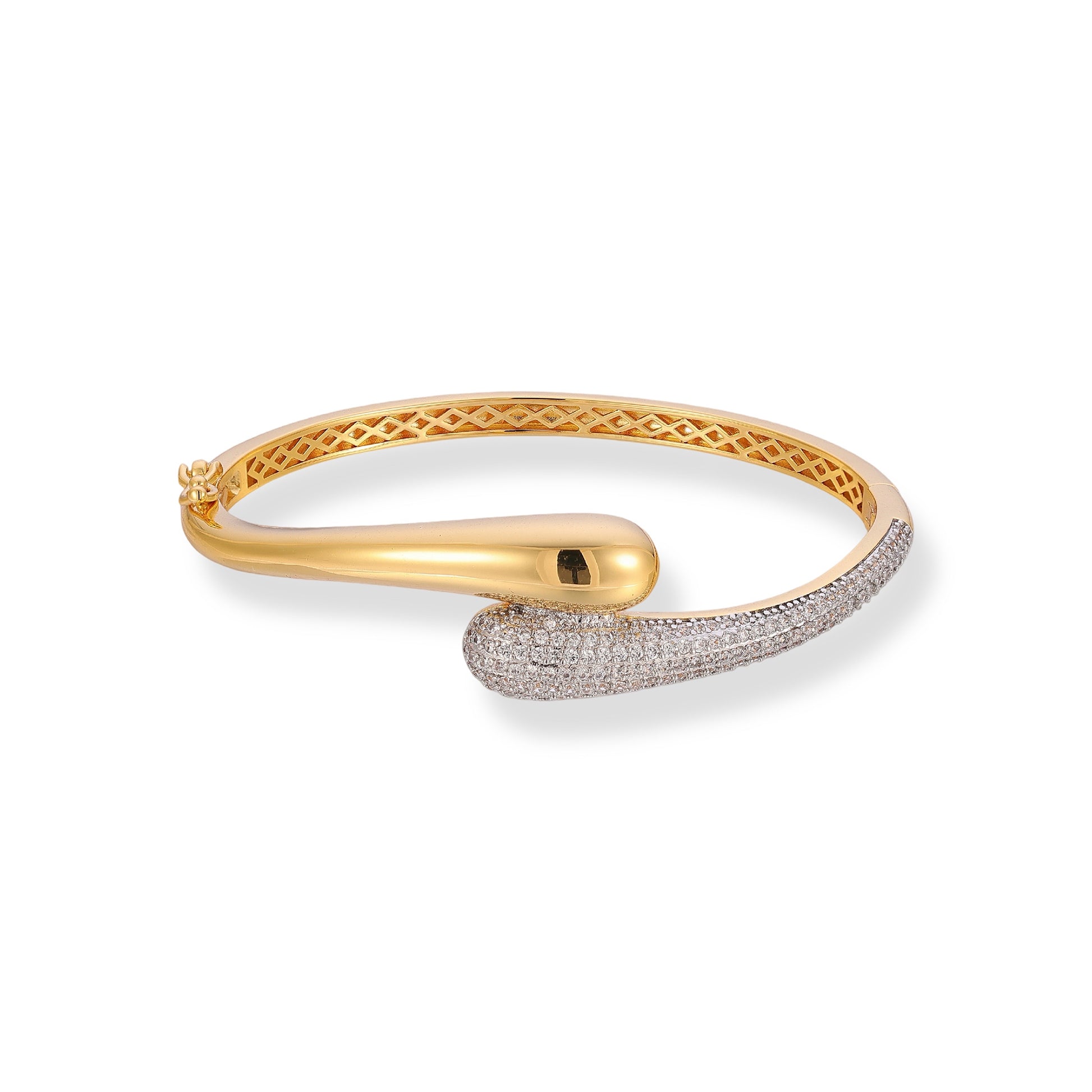 Freya 18K Gold Curve Bangle