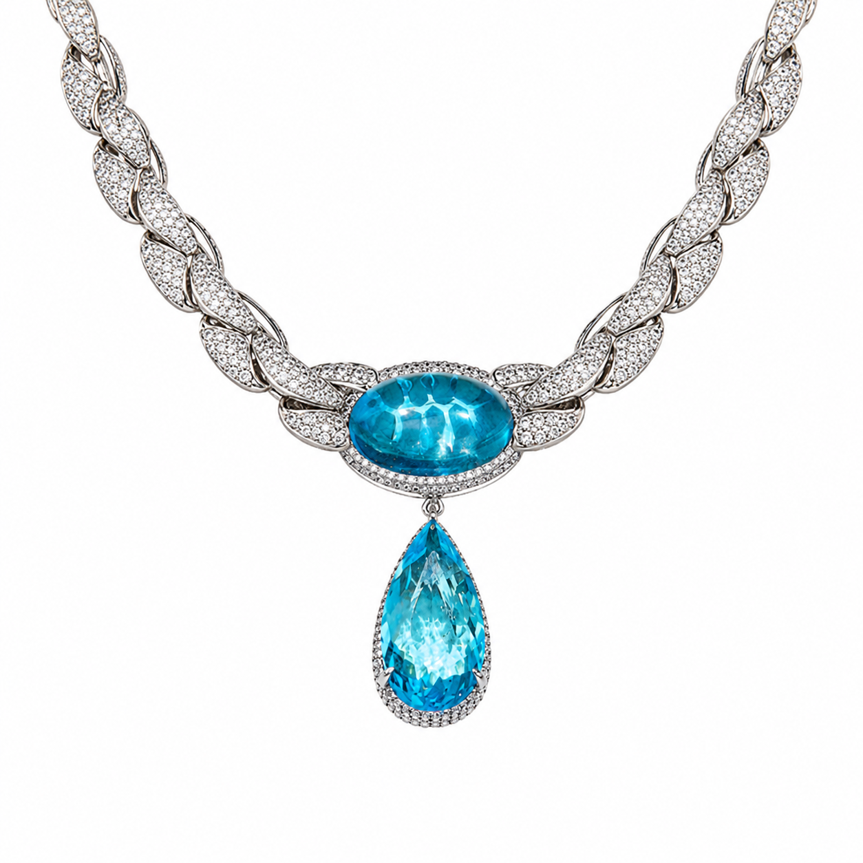 Fridlind 14K Gold Teardrop Cushioon Choker Necklace