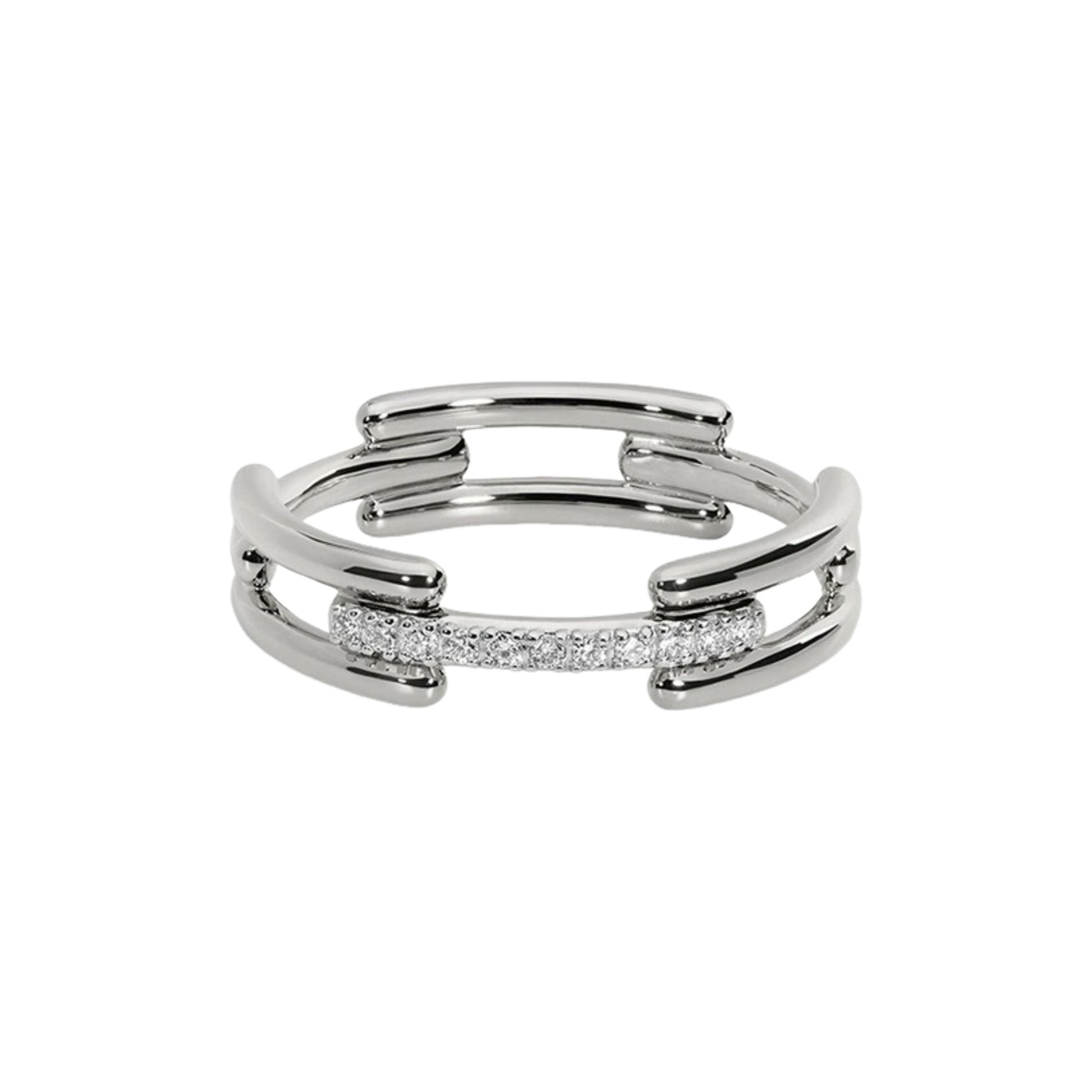 Friedgard 18K Gold Layered Pavé Ring
