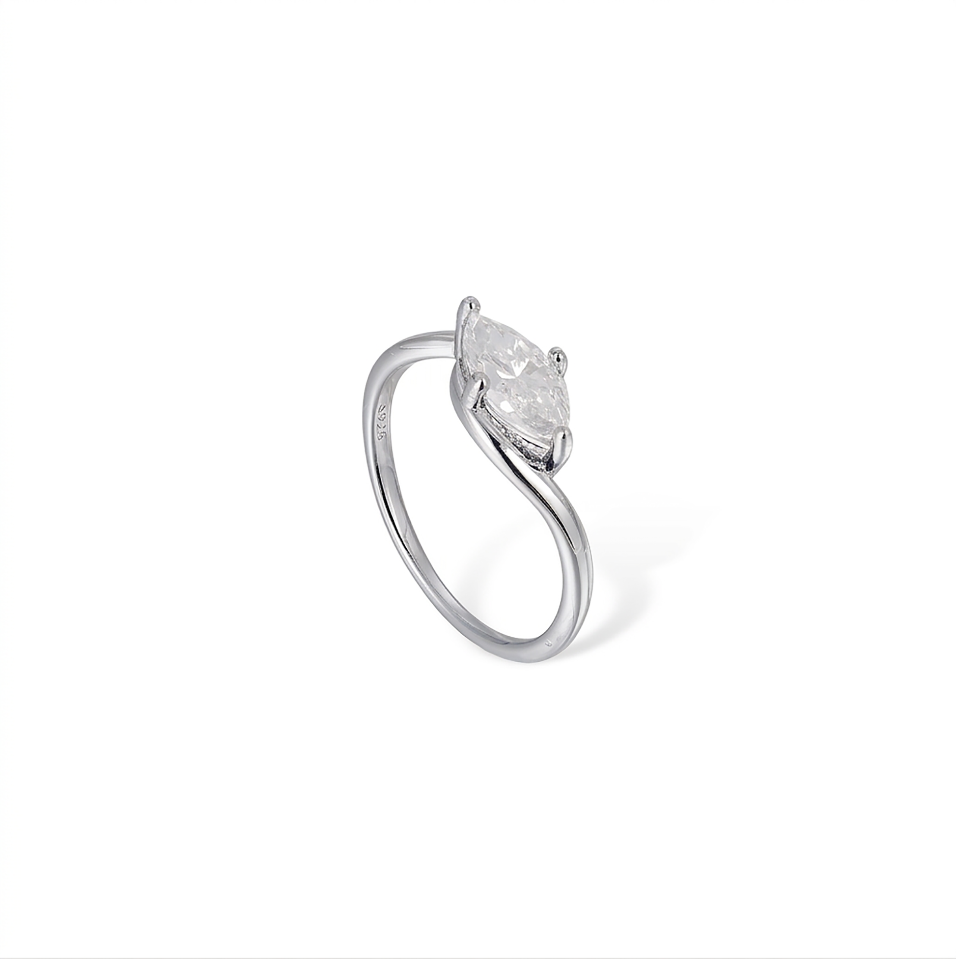 Friedlina 14K Gold Marquise Moissanite Ring Set