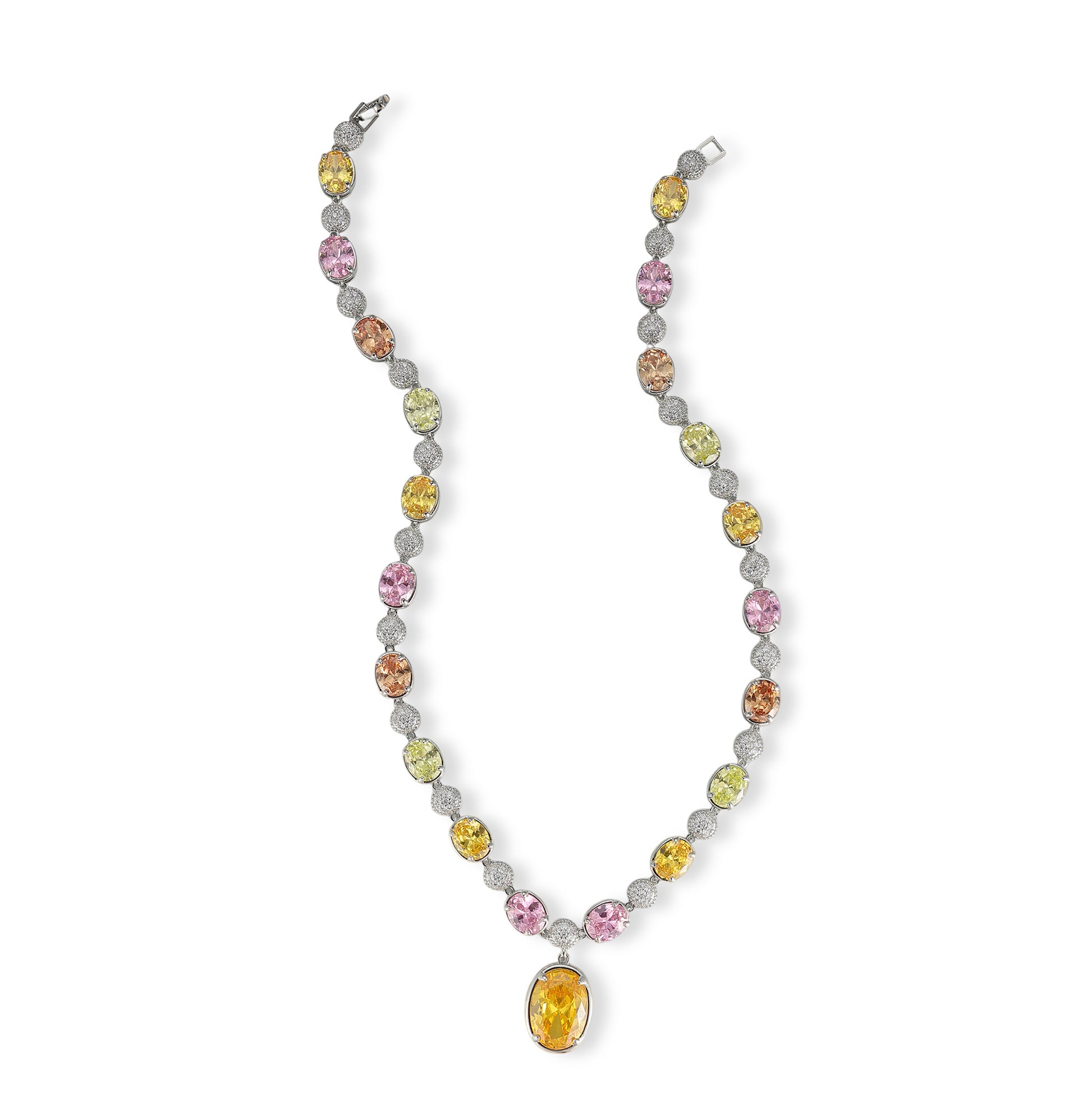 Friedrike Multicolor Oval Necklace