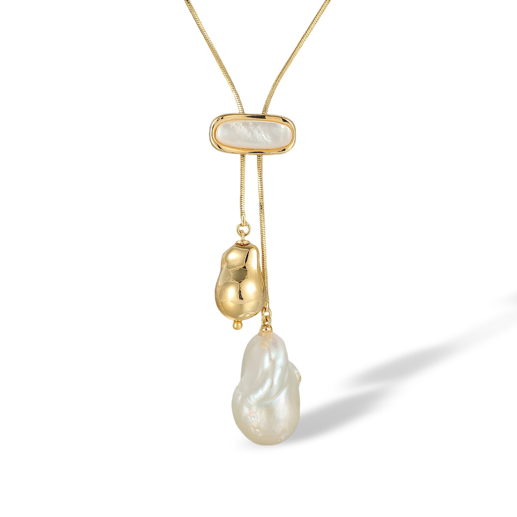 Friedrikea 14K Gold Baroque Pearl Necklace