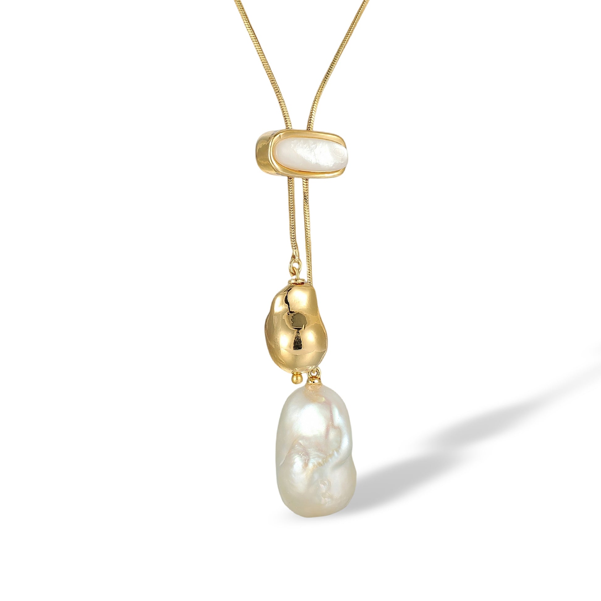 Friedrikea 14K Gold Baroque Pearl Necklace
