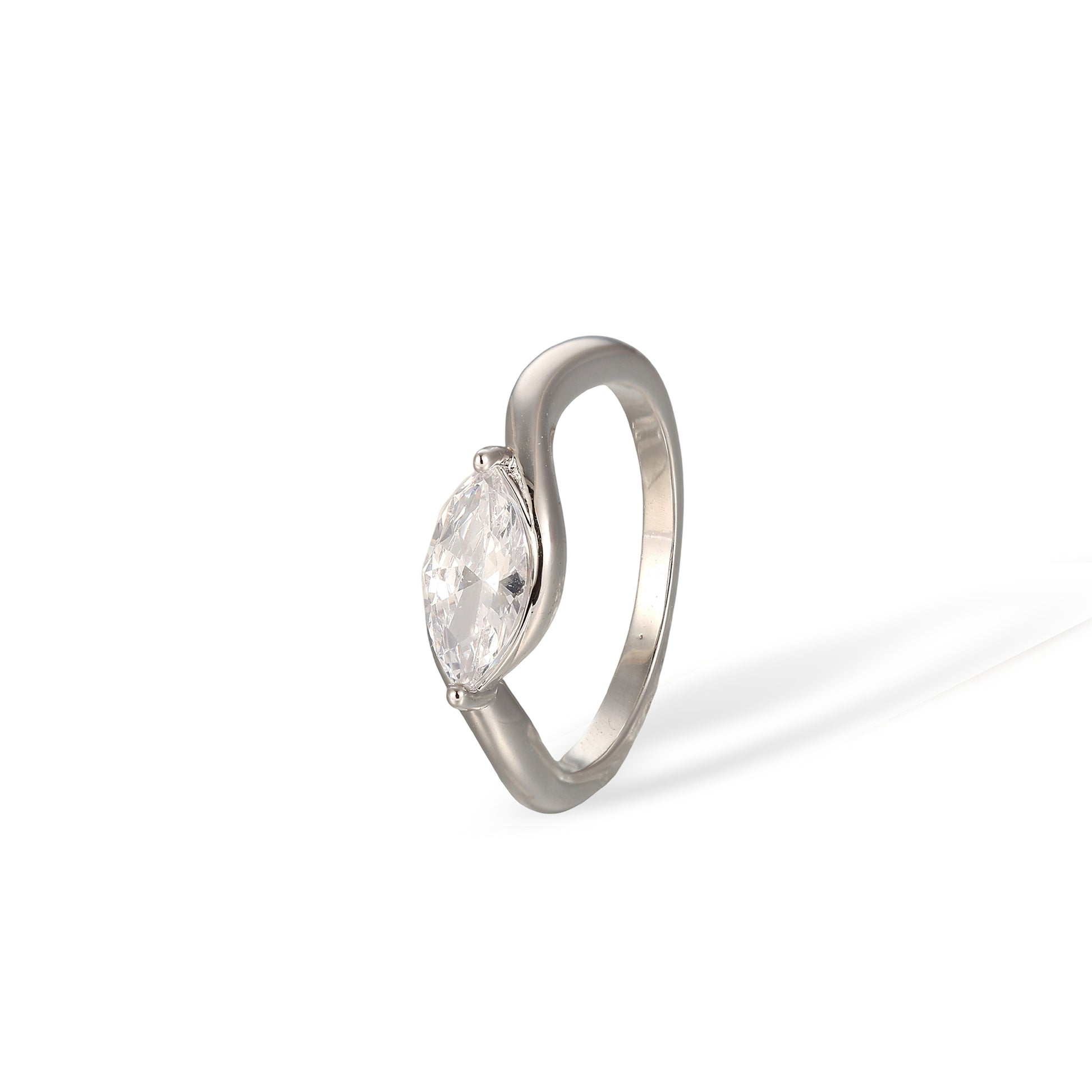 Friedrun 14K Gold Marquise Open Ring Set